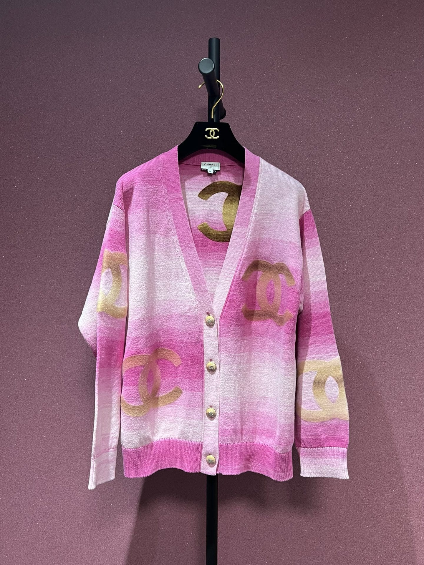 Luxury Promise CHANEL 24C PINK CARDIGAN 36 FT101807