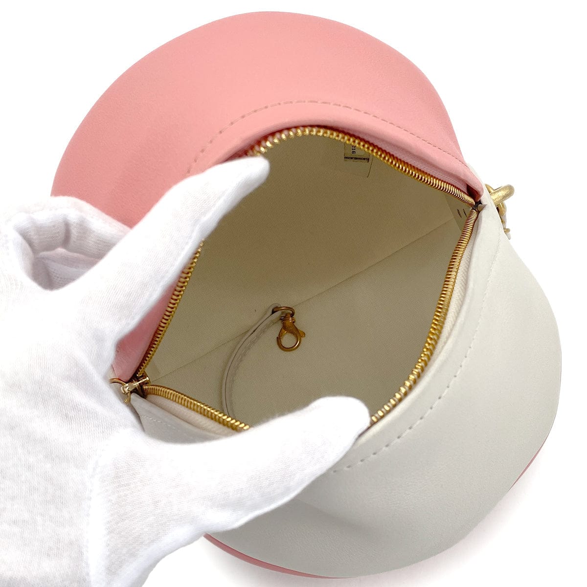 LUXURY PROMISE CHANEL BEACH COLLECTION 19SS BEACH BALL CHAIN SHOULDER BAG PINK WHITE LEATHER 90287102