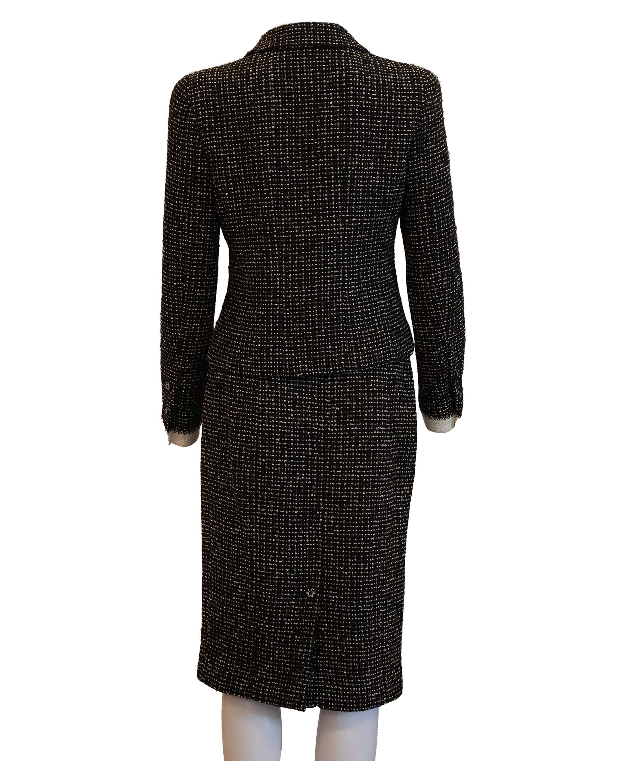 Luxury Promise Chanel black white blazer set FT301