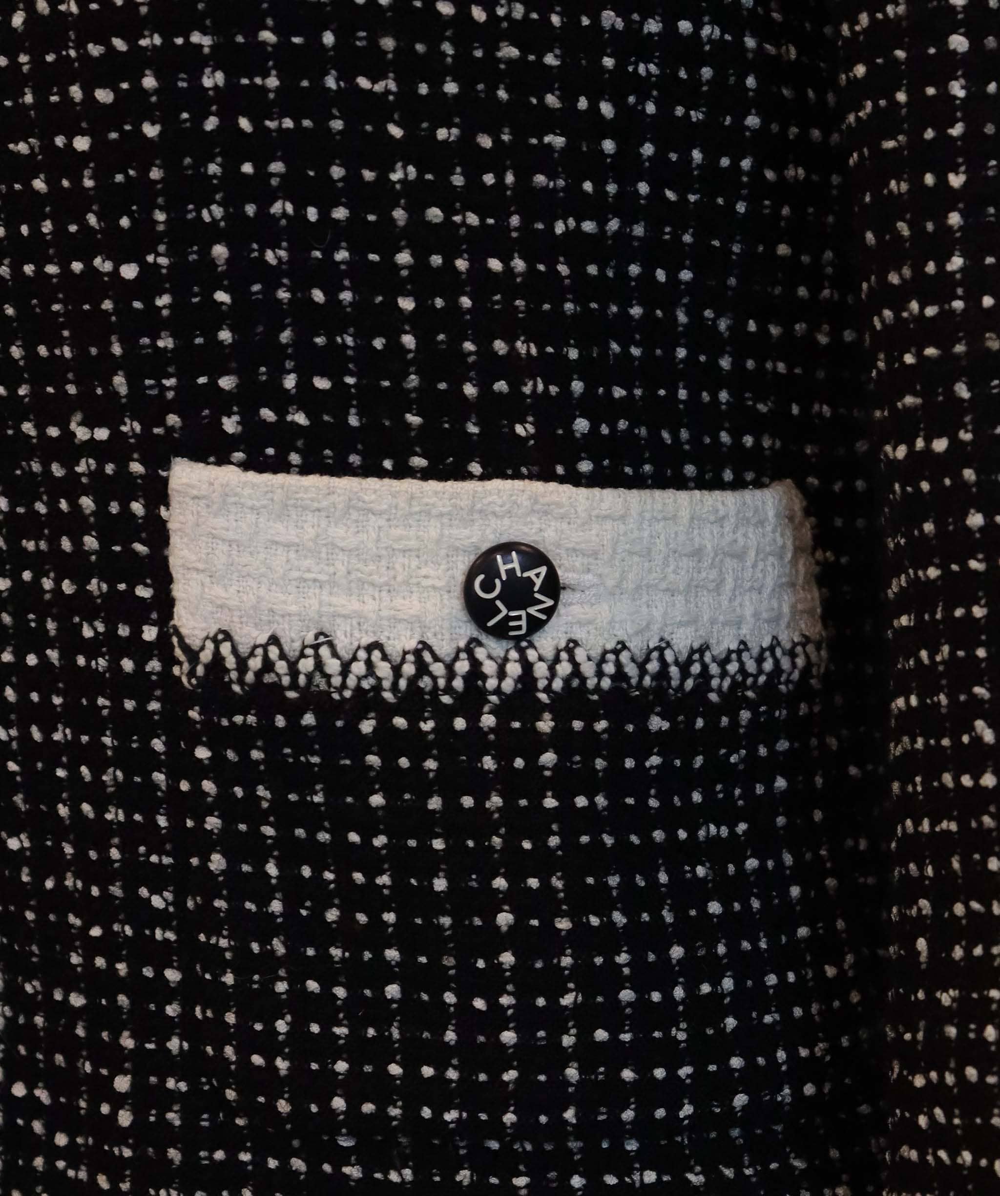 Luxury Promise Chanel black white blazer set FT301
