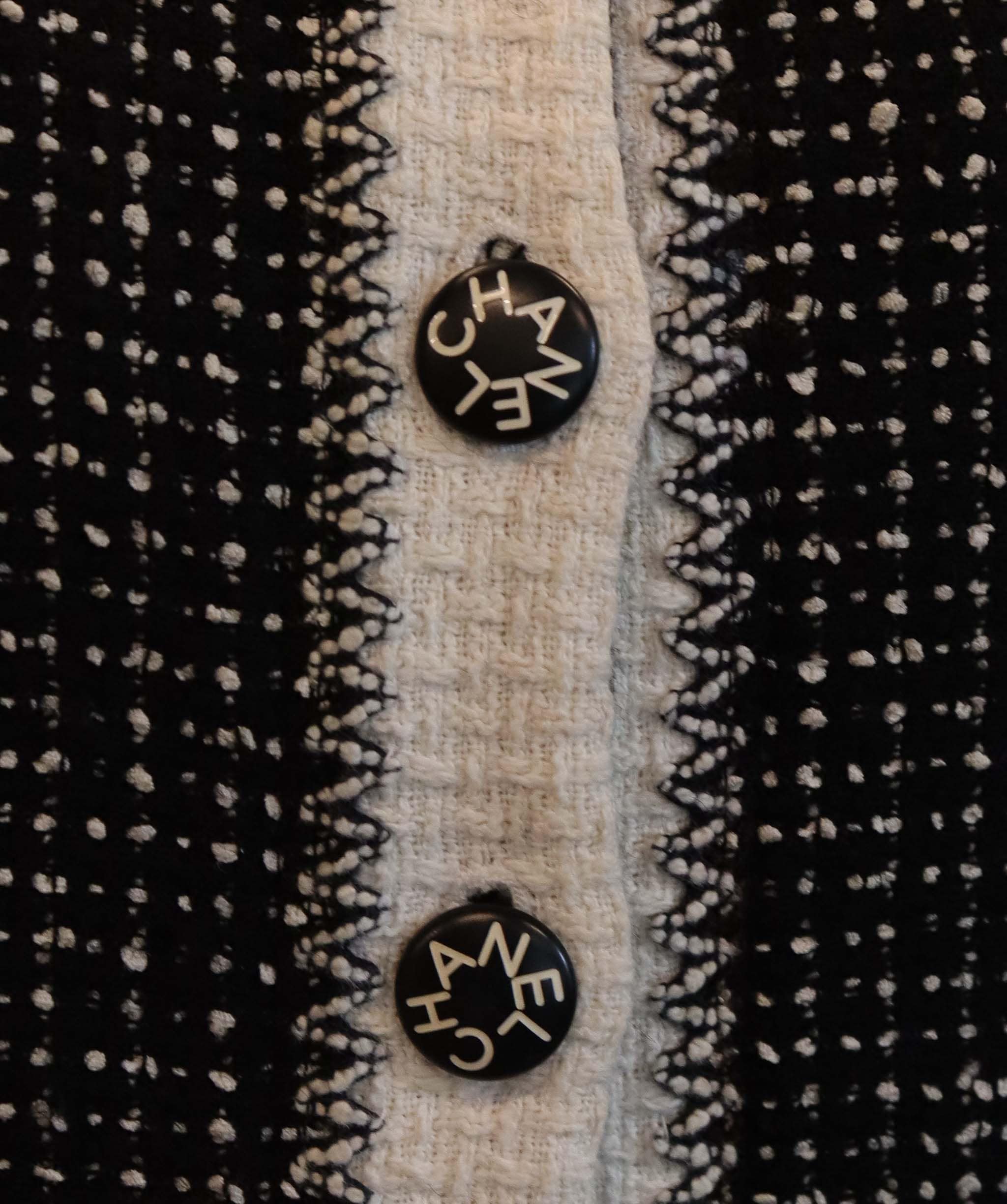Luxury Promise Chanel black white blazer set FT301
