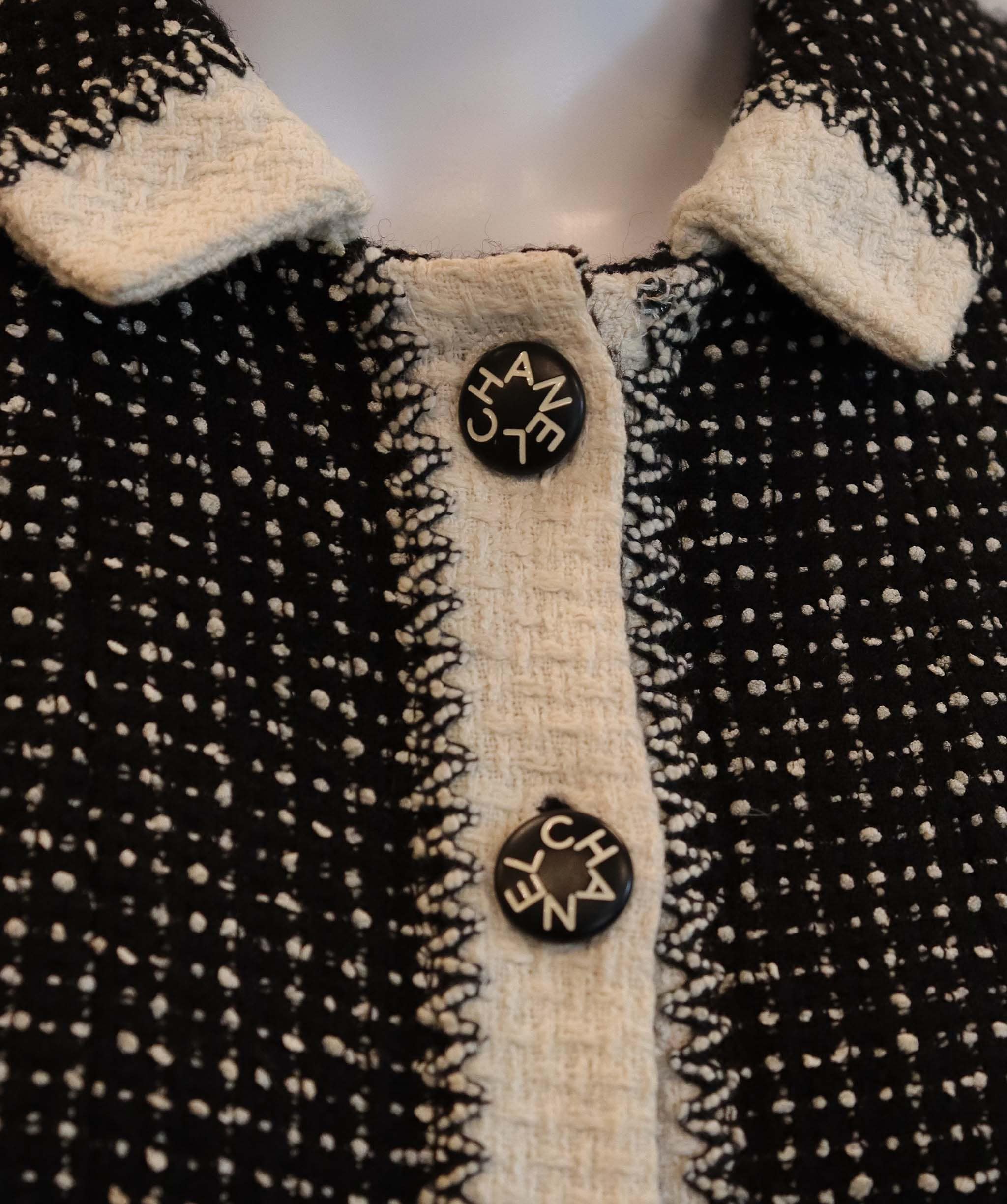 Luxury Promise Chanel black white blazer set FT301