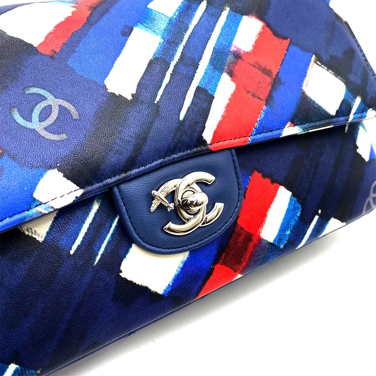 Luxury Promise CHANEL CLASSIC FLAP MEDIUM AIRLINE LAMB SKIN SHOULDER BAG 90235473