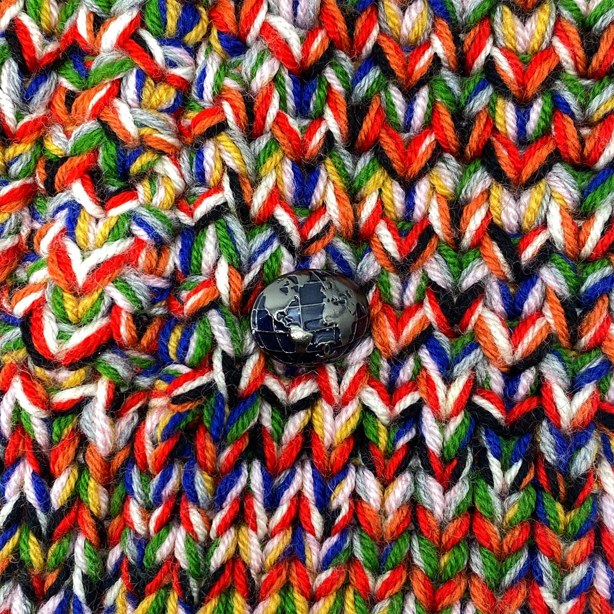 LUXURY PROMISE CHANEL COCOMARK KNIT TOPS MULTICOLOR WOOL 44 P47 RTW 90305912