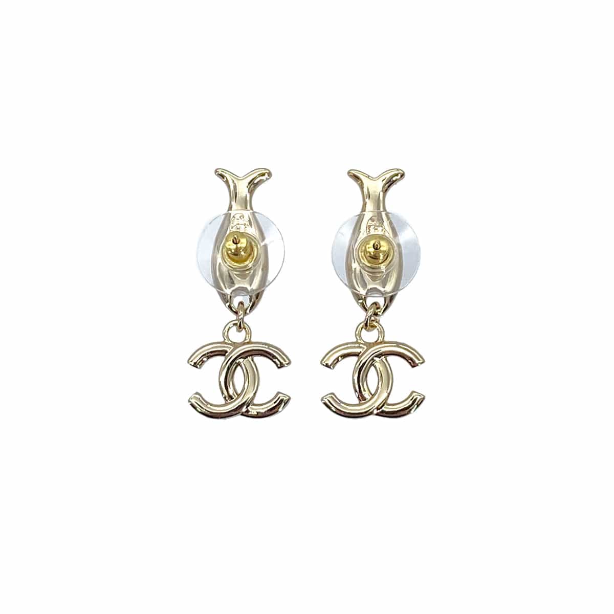 LUXURY PROMISE CHANEL EARRINGS COCOMARK FISH RHINESTONE SWING B25C 90272348