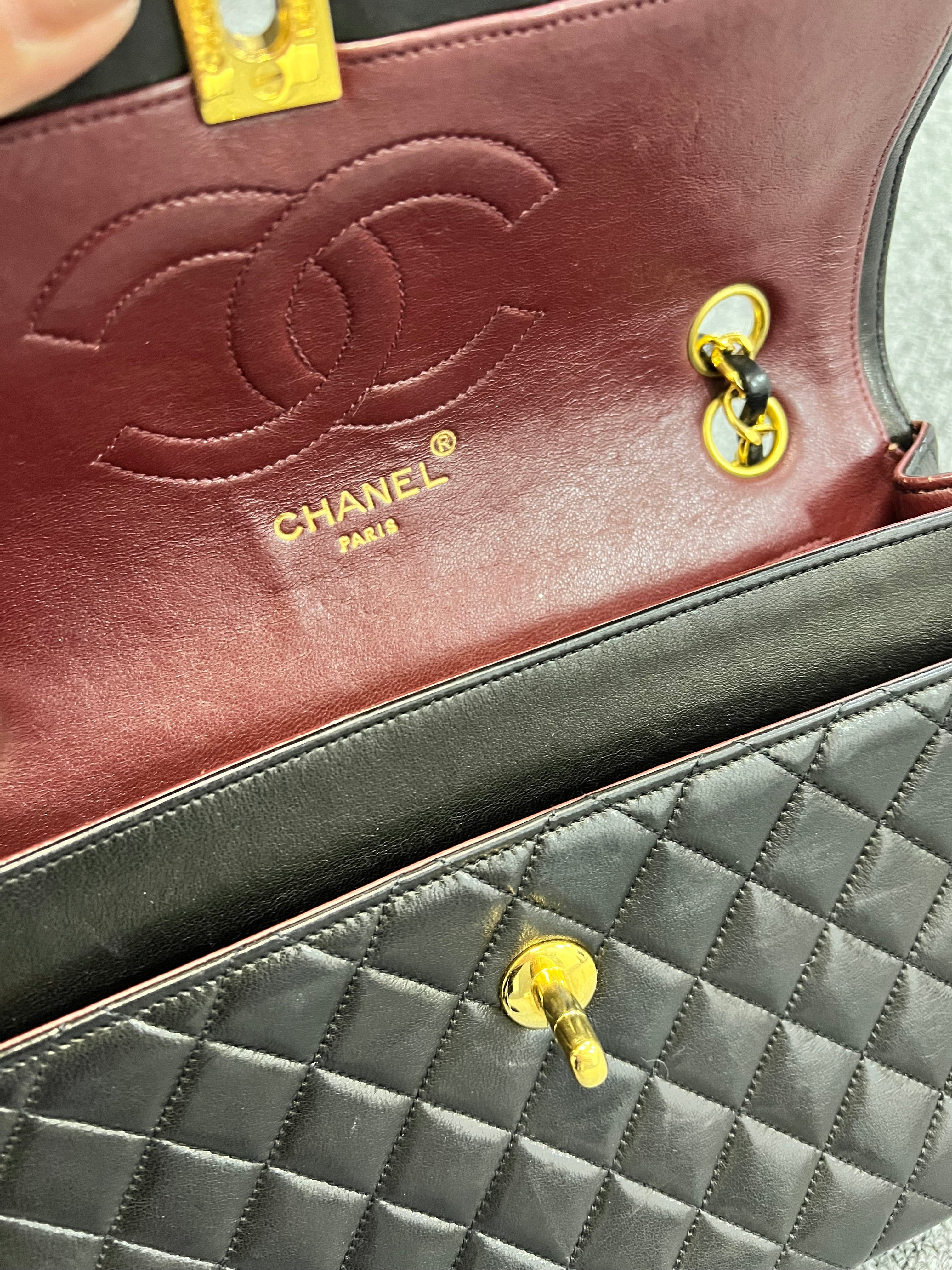 Luxury Promise Chanel Matelasse Black Lambskin GHW Single Flap SYC320663