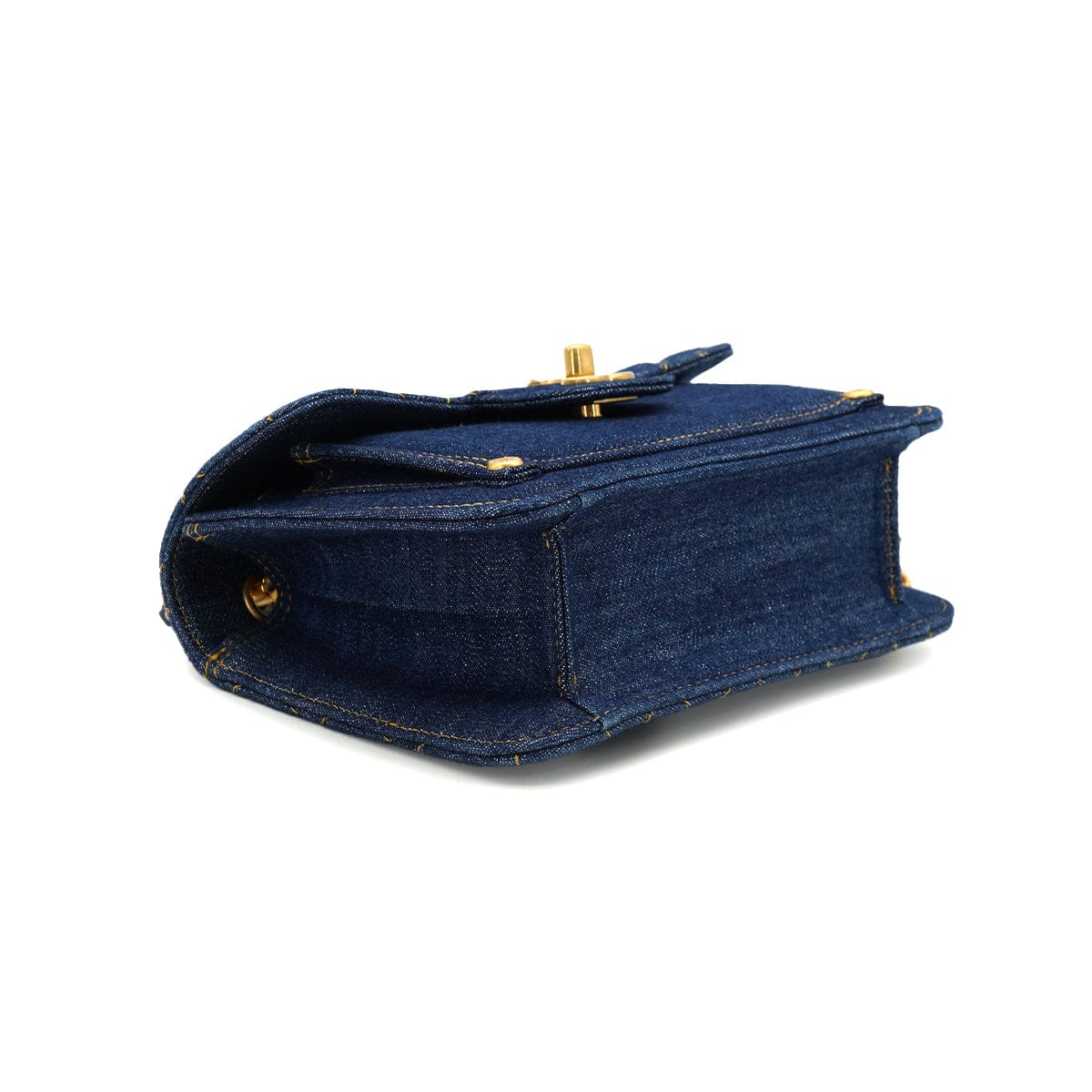 LUXURY PROMISE CHANEL MATELASSE CHAIN SHOULDER BAG BLUE DENIM GOLD HARDWARE 90341448