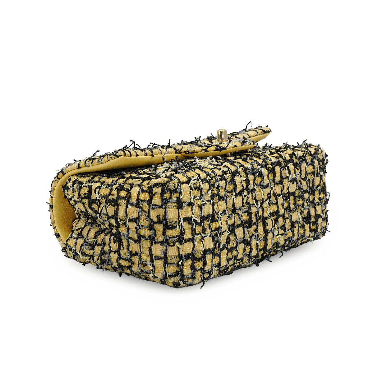 LUXURY PROMISE CHANEL MATELASSE CHAIN SHOULDER BAG MULTICOLOR TWEED GOLD HARDWARE 90339165