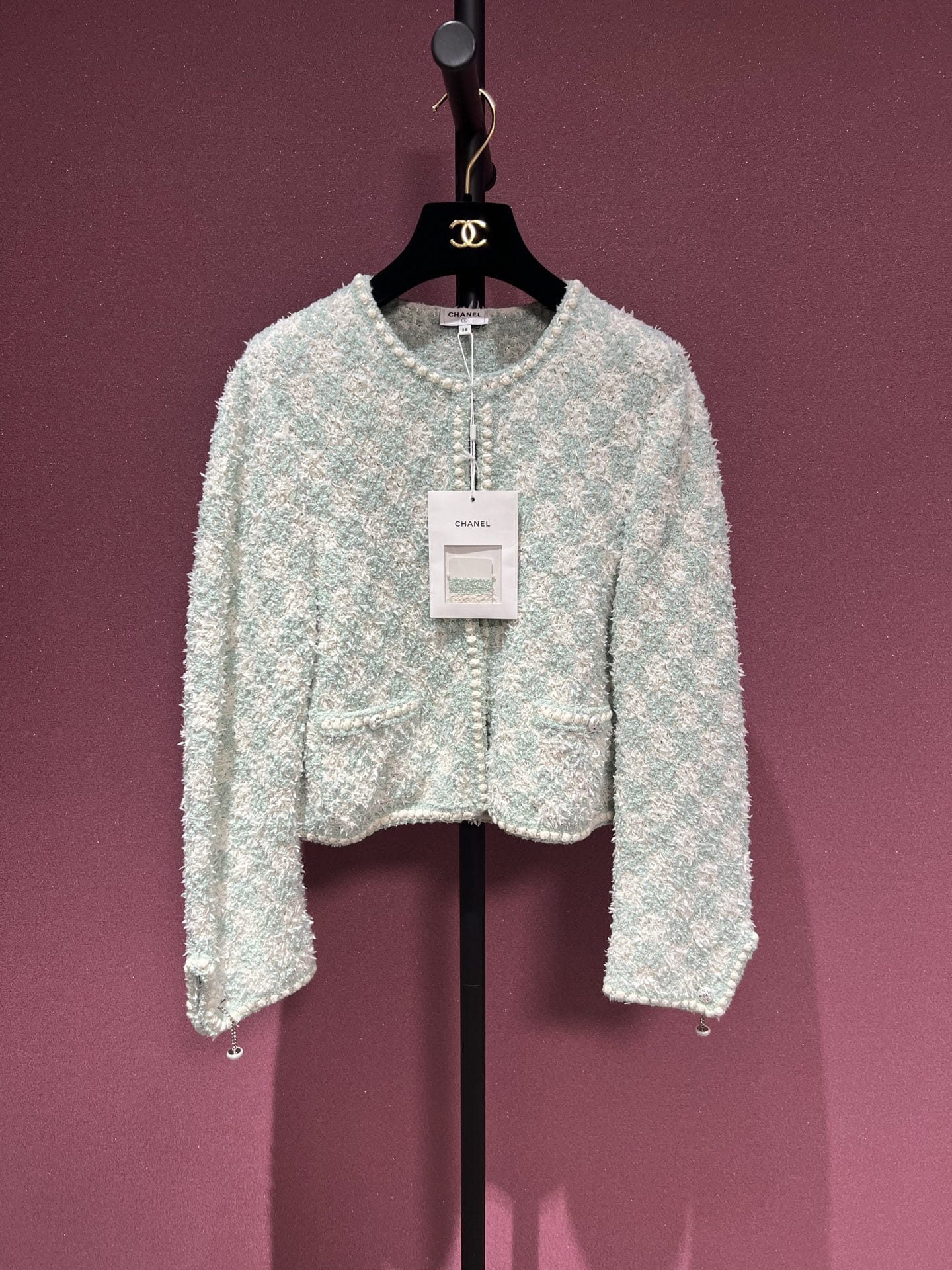 Luxury Promise CHANEL MINT CARDIGAN FT101919