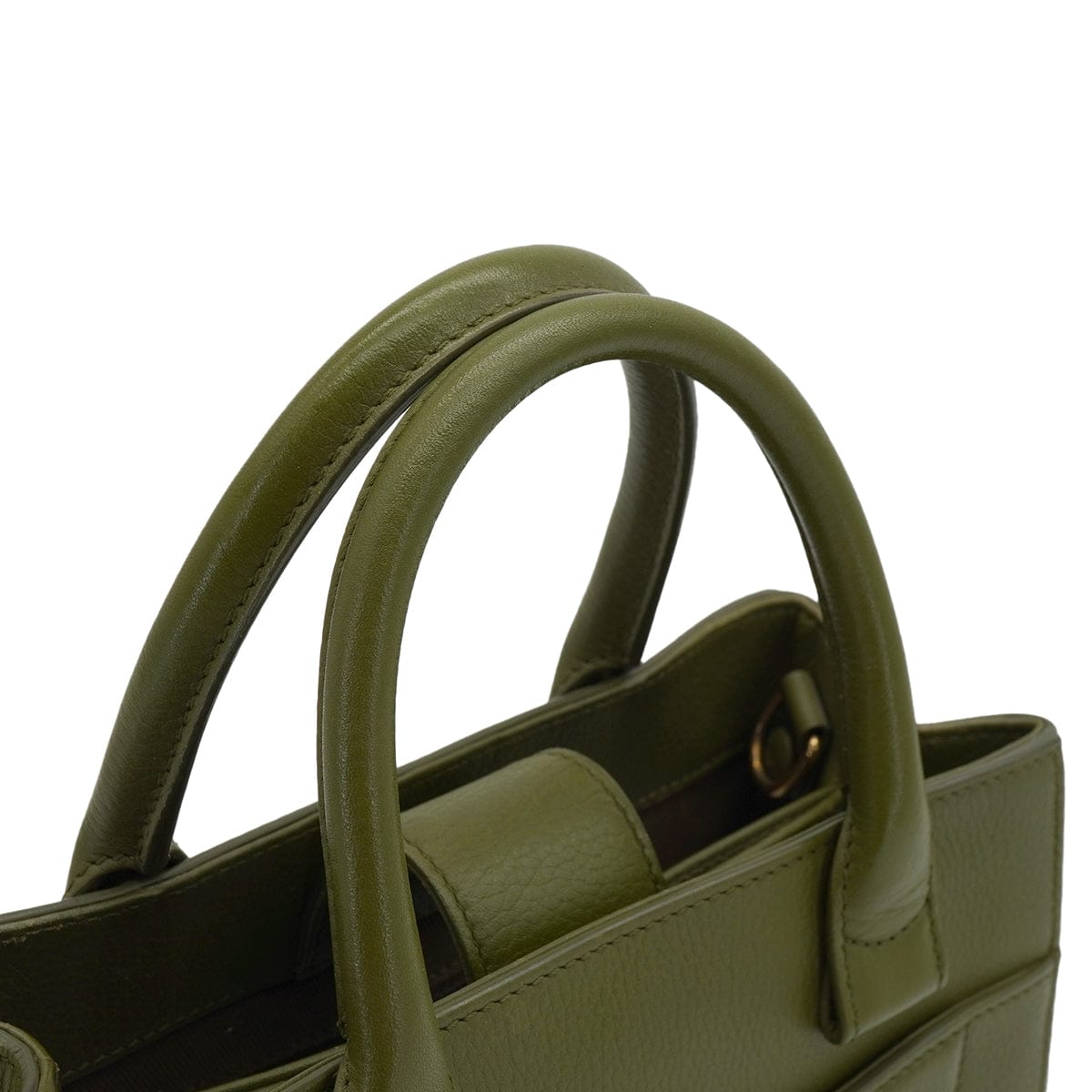 LUXURY PROMISE CHANEL NEO EXECUTIVE TOTE SHOULDER BAG GREEN LEATHER GOLD HARDWARE 90335588