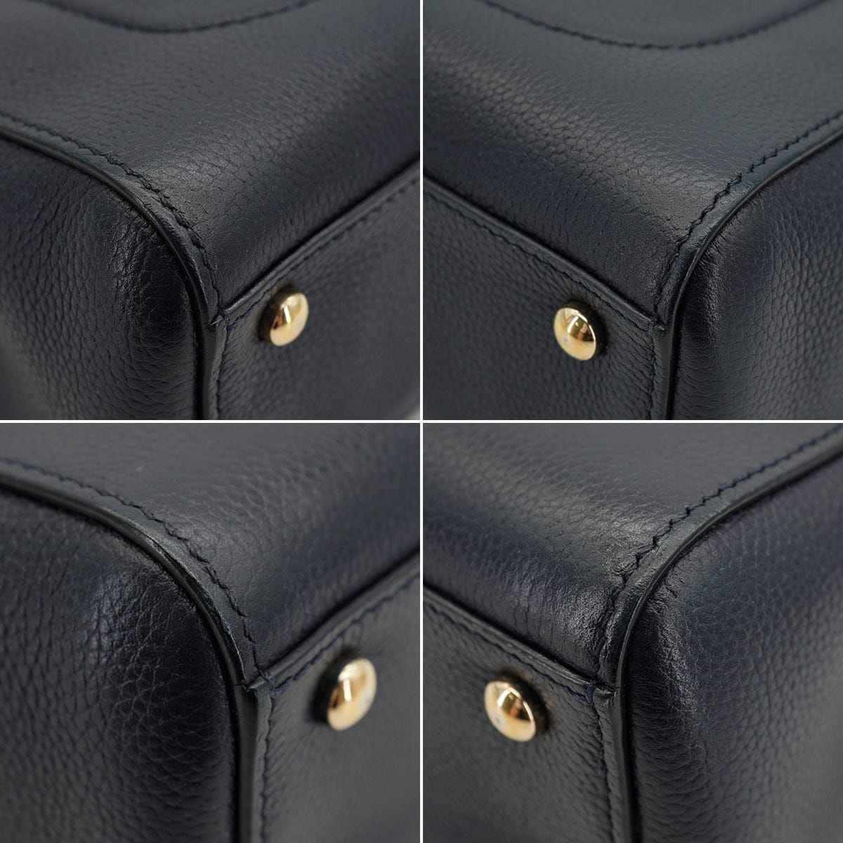 LUXURY PROMISE CHANEL NEO EXECUTIVE TOTE SHOULDER BAG NAVY LEATHER GOLD HARDWARE 90335589