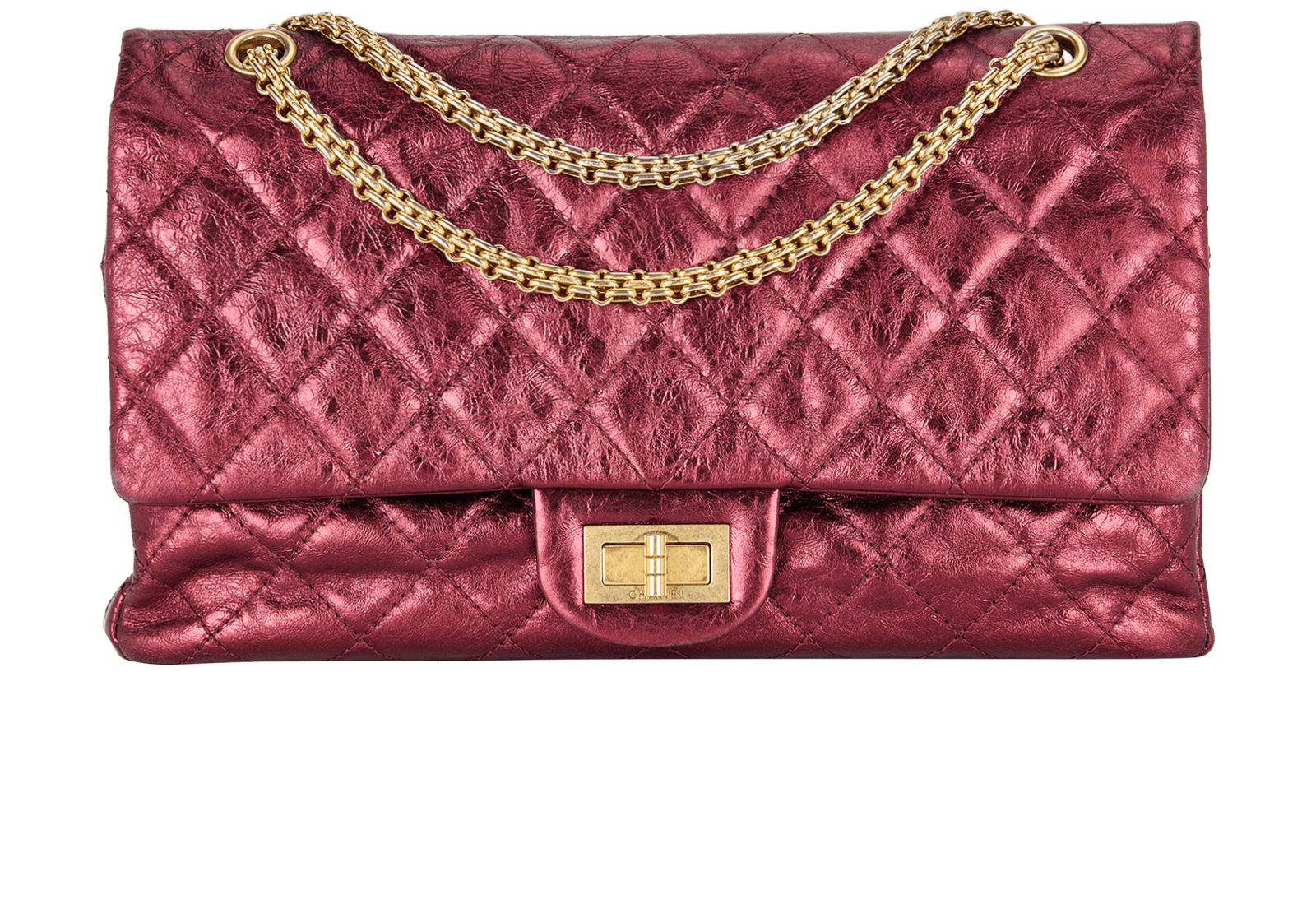 Luxury Promise Chanel reissue maxi metallic red distress calfskin SKCH4063