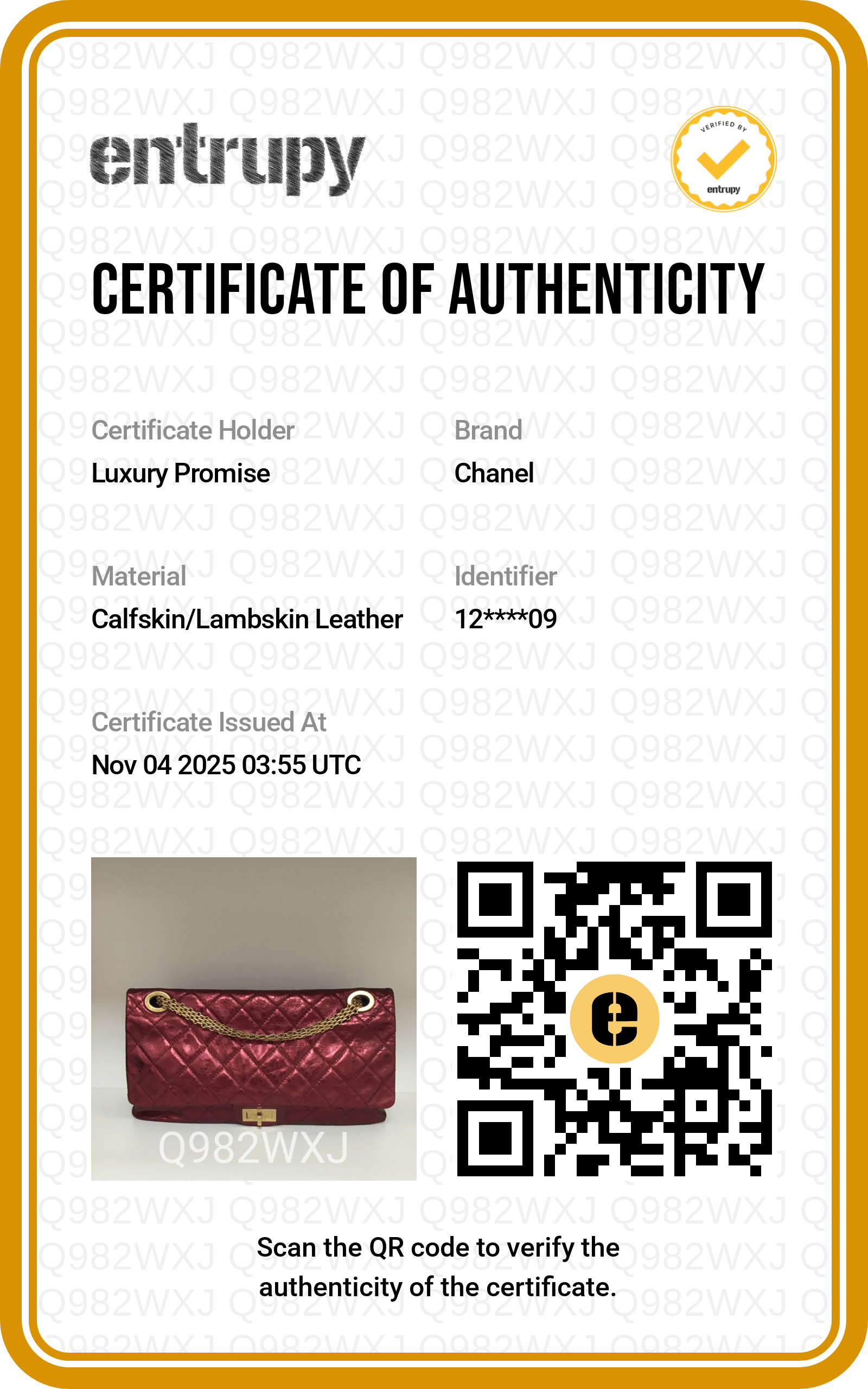 Luxury Promise Chanel reissue maxi metallic red distress calfskin SKCH4063