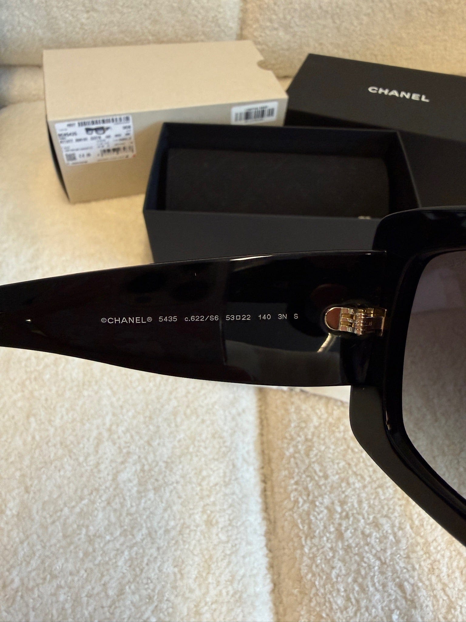 Luxury Promise Chanel Square Sunglasses CH5435 Black