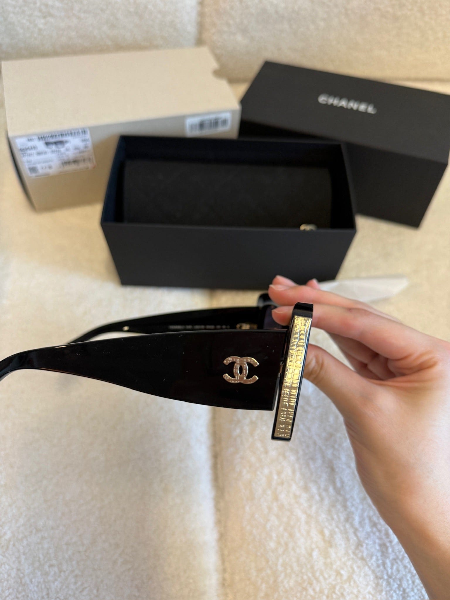 Luxury Promise Chanel Square Sunglasses CH5435 Black