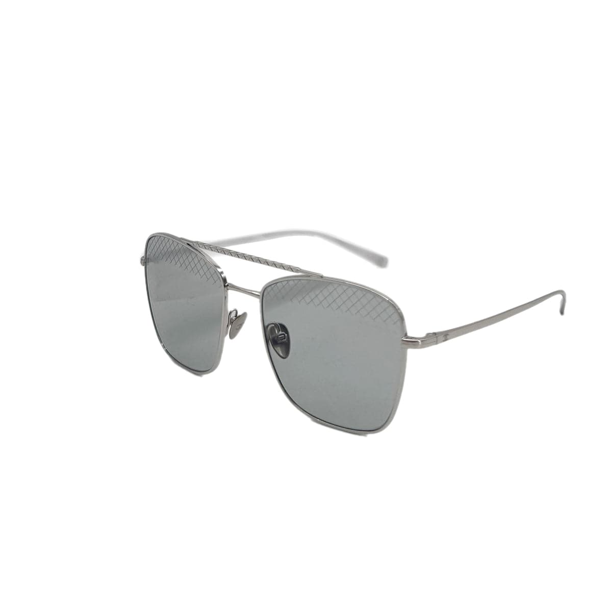 LUXURY PROMISE CHANEL SUNGLASSES COCOMARK TEARDROP GRAY SILVER EYEWEAR 90295839
