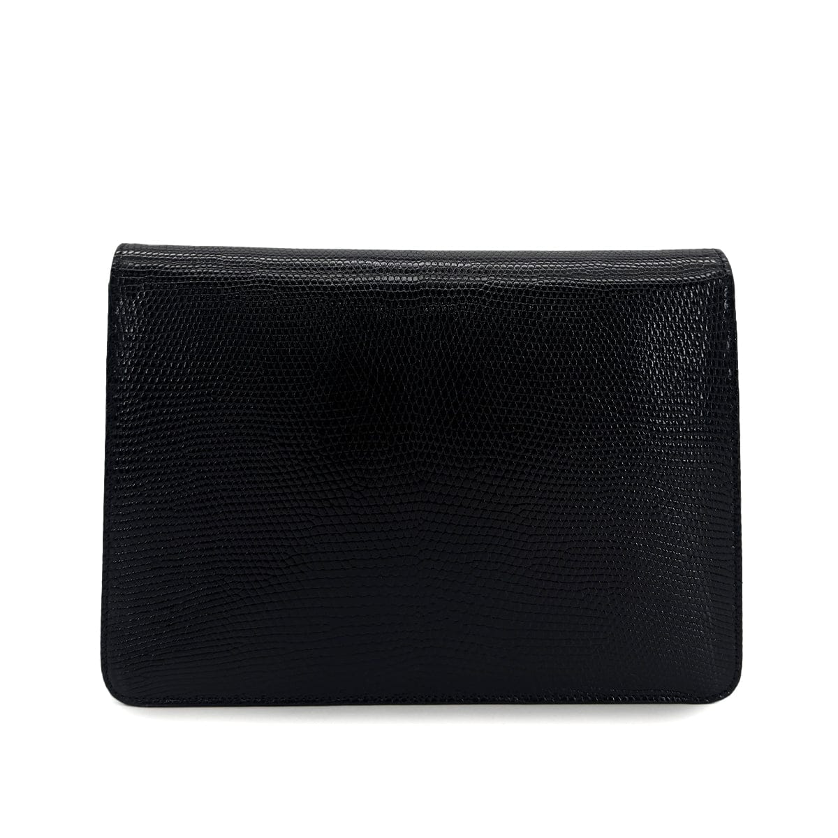 LUXURY PROMISE CHANEL VINTAGE CHAIN SHOULDER BAG BLACK LIZARD 90304712