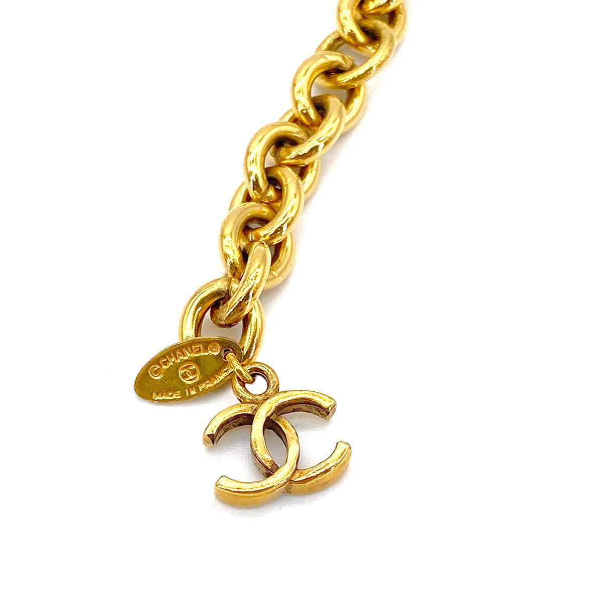 LUXURY PROMISE CHANEL VINTAGE COCOMARK LOGO CHAIN BELT GOLD ACCESSORY 90287473