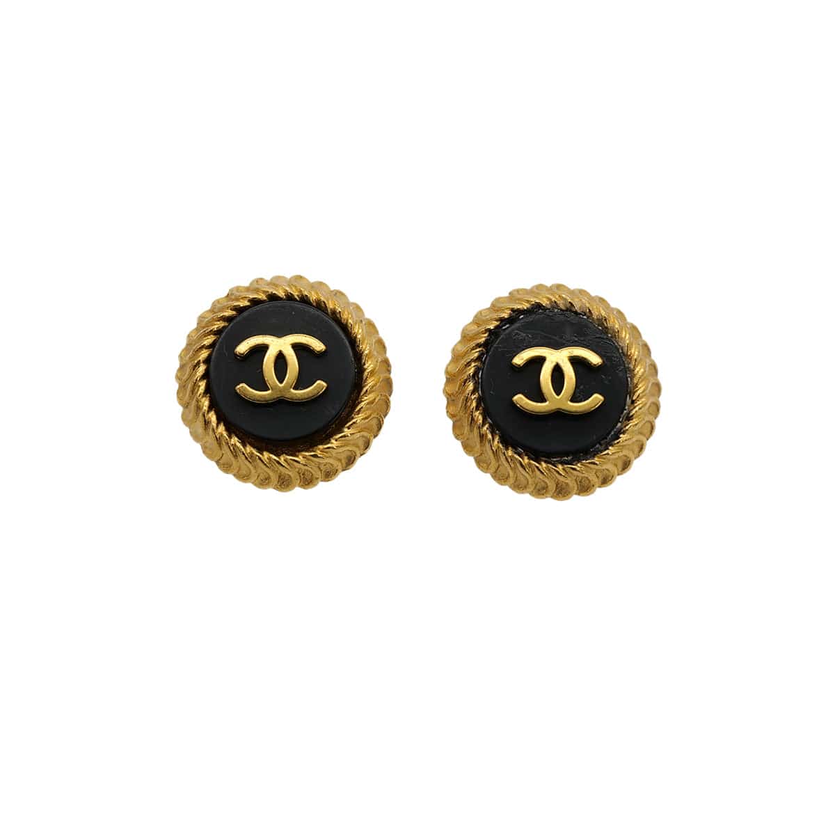 LUXURY PROMISE CHANEL VINTAGE EARRINGS COCOMARK ROUND ACCESSORY 95A 90306864