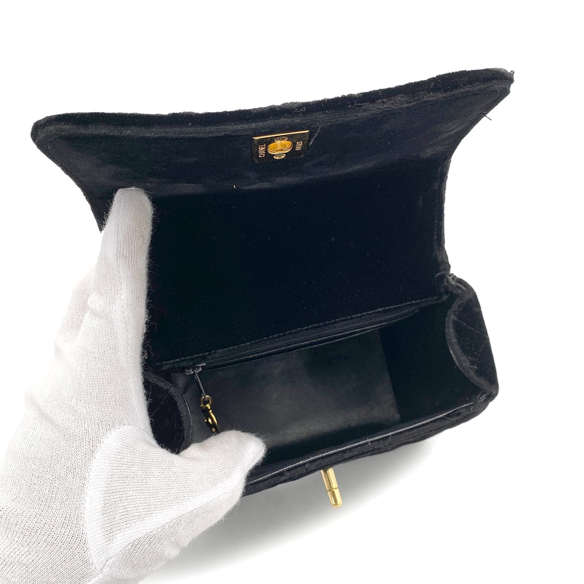 LUXURY PROMISE CHANEL VINTAGE MATELASSE CHAIN SHOULDER BAG BLACK VELOR GHW 90262861