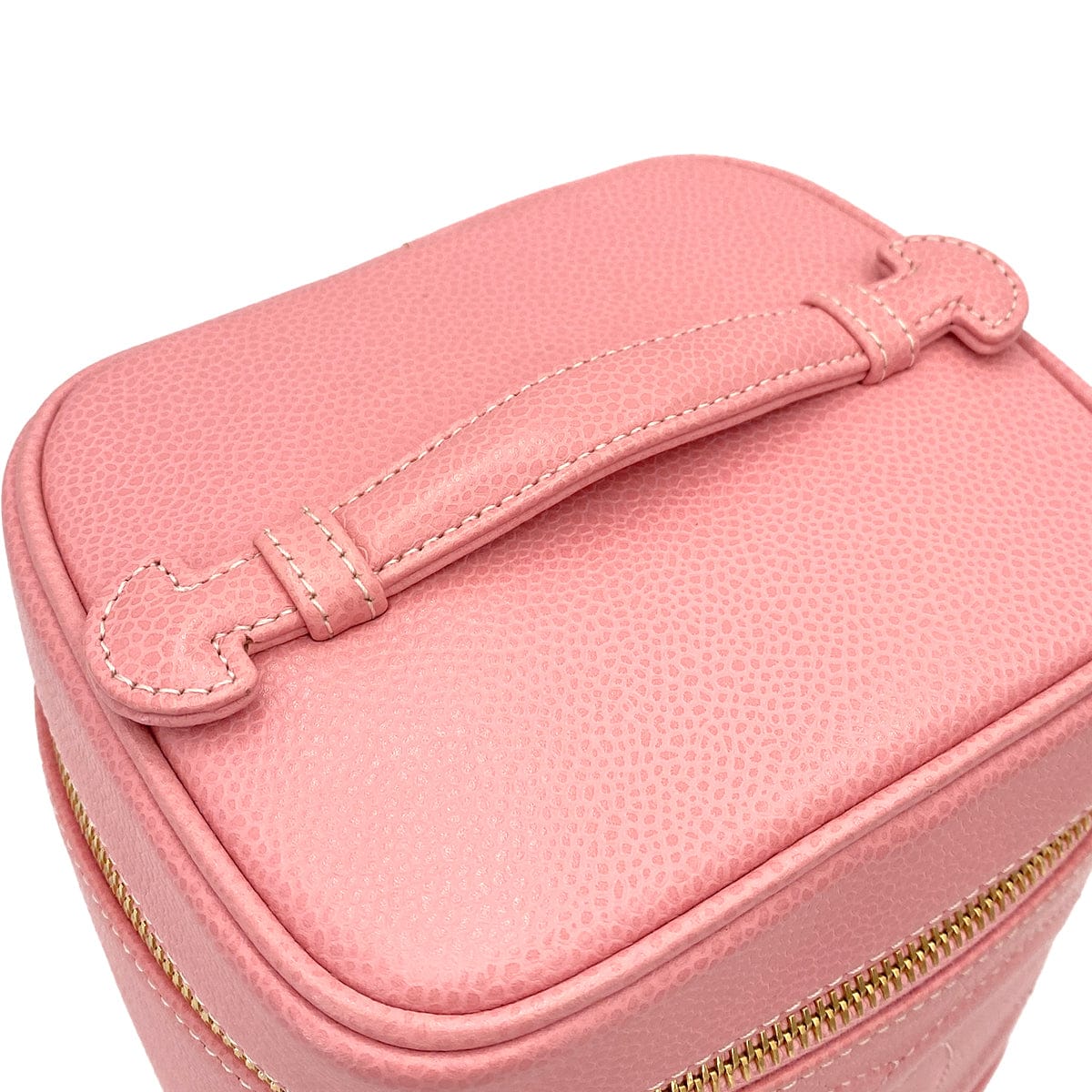 LUXURY PROMISE CHANEL VINTAGE VANITY HAND BAG PINK CAVIAR SKIN 90247402