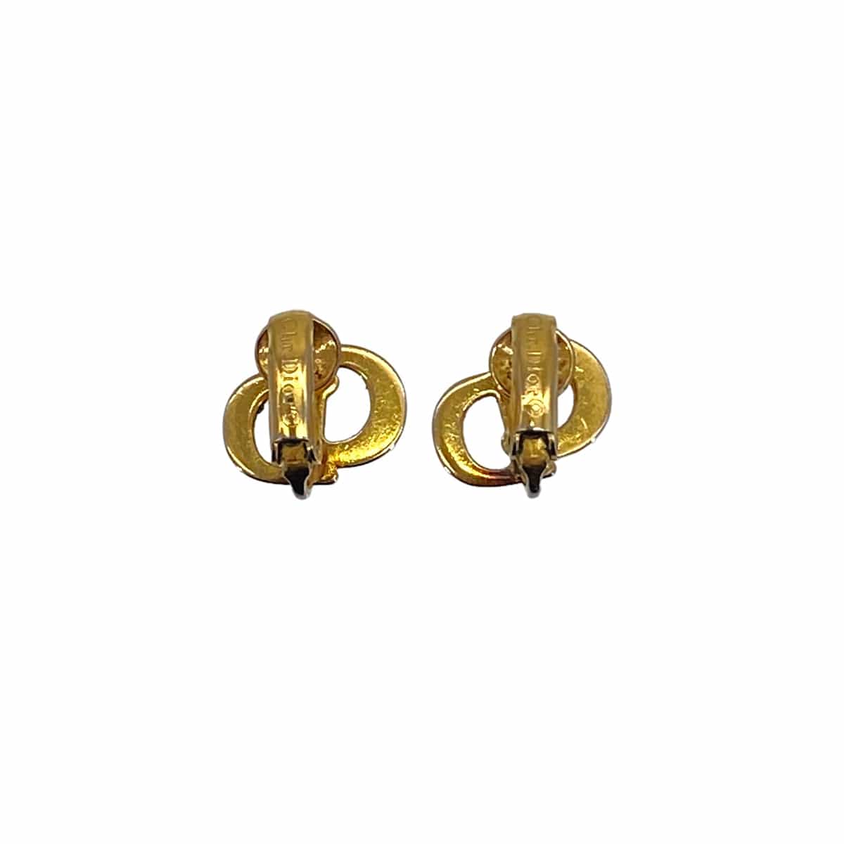 Luxury Promise CHRISTIAN DIOR EARRINGS CD LOGO GOLD ACCESSORY 90326698
