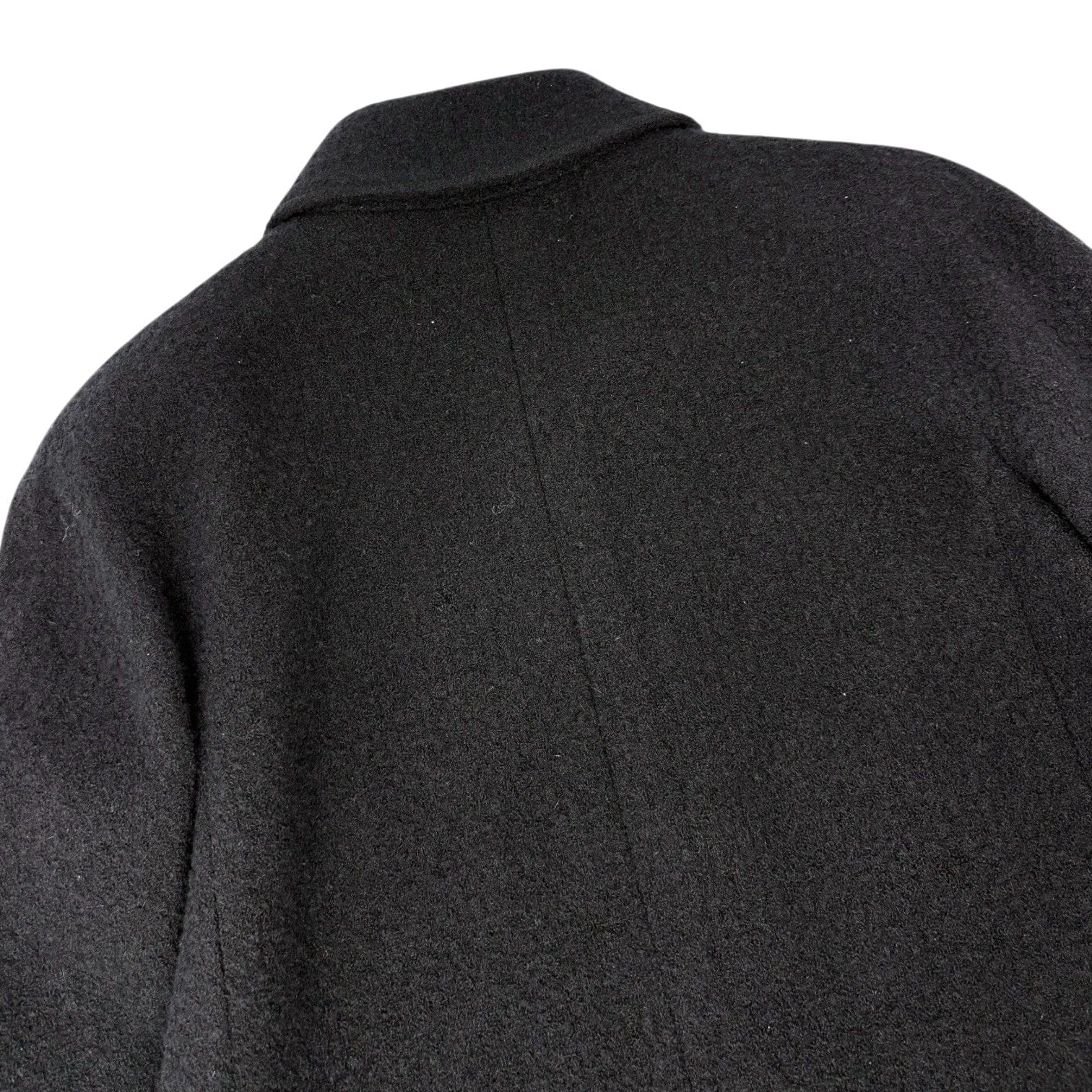 Luxury Promise CHANEL Vintage 95A CC Mark Logo Jacket #38 Mohair Wool Black Gold Button