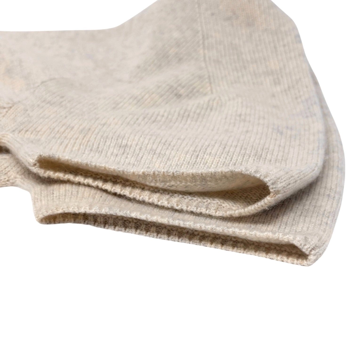 Luxury Promise CHANEL Vintage 99P CC Logo Turtleneck Knit T-shirt Top #42 Cream Cashmere
