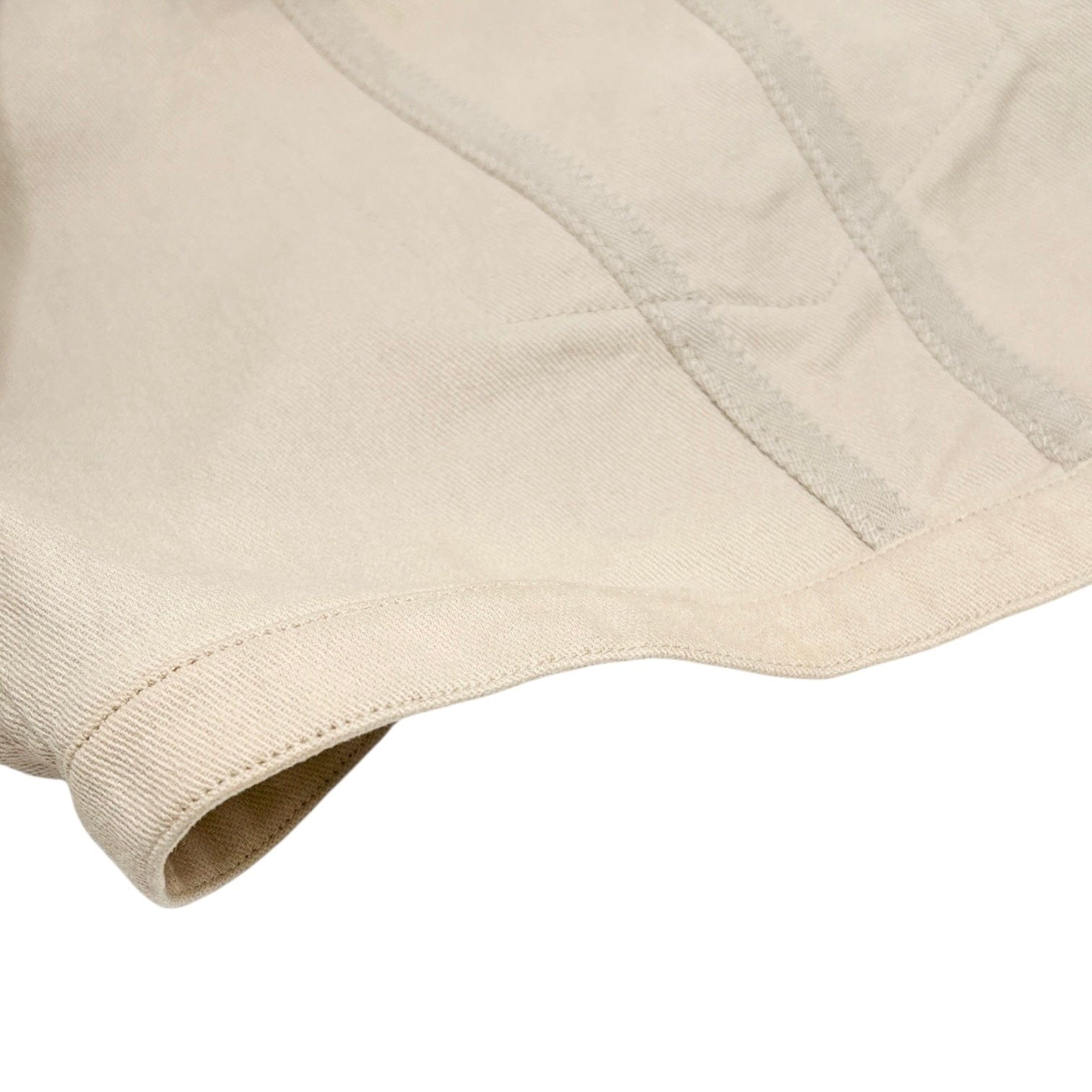 Luxury Promise Christian Dior Vintage 2001 Croped Denim Jacket #38 Beige Long Sleeve Cotton