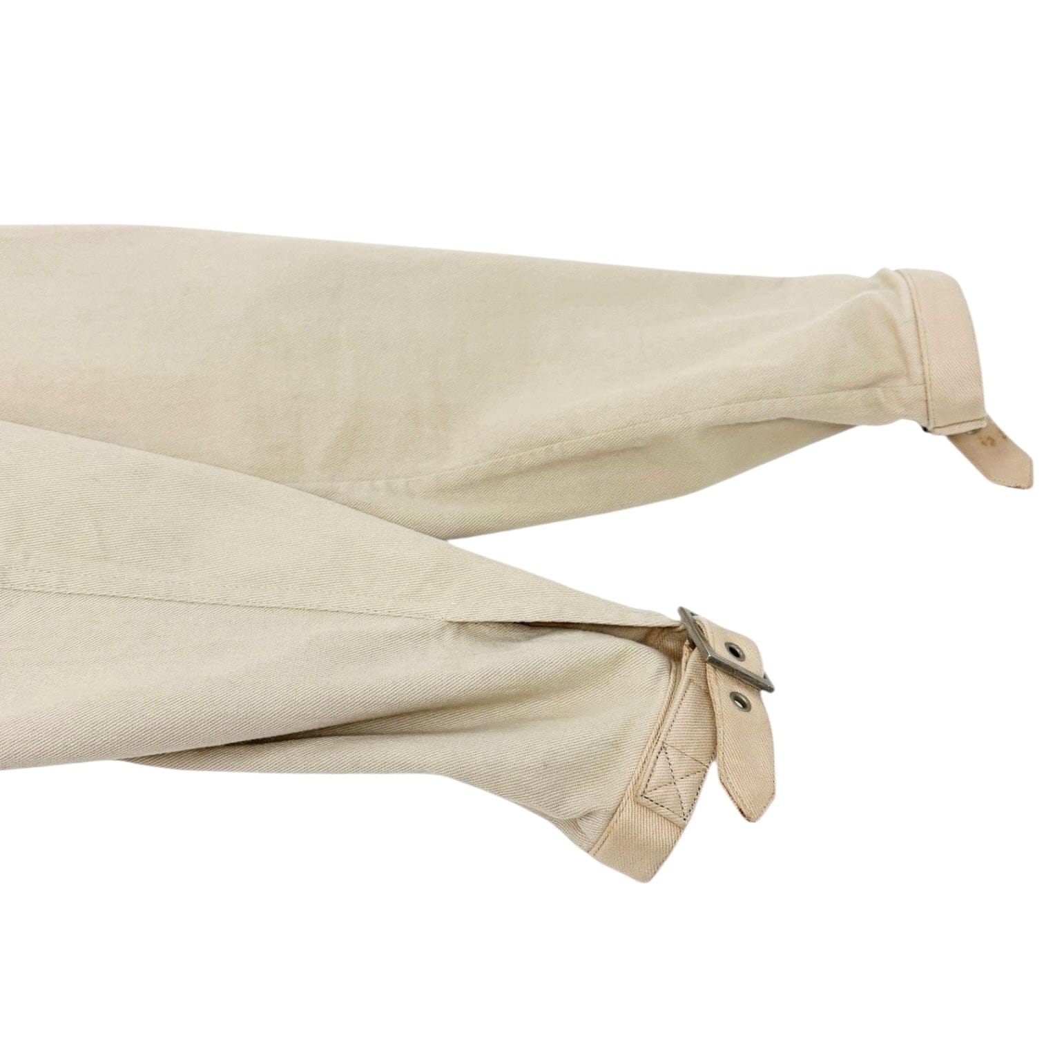 Luxury Promise Christian Dior Vintage 2001 Croped Denim Jacket #38 Beige Long Sleeve Cotton