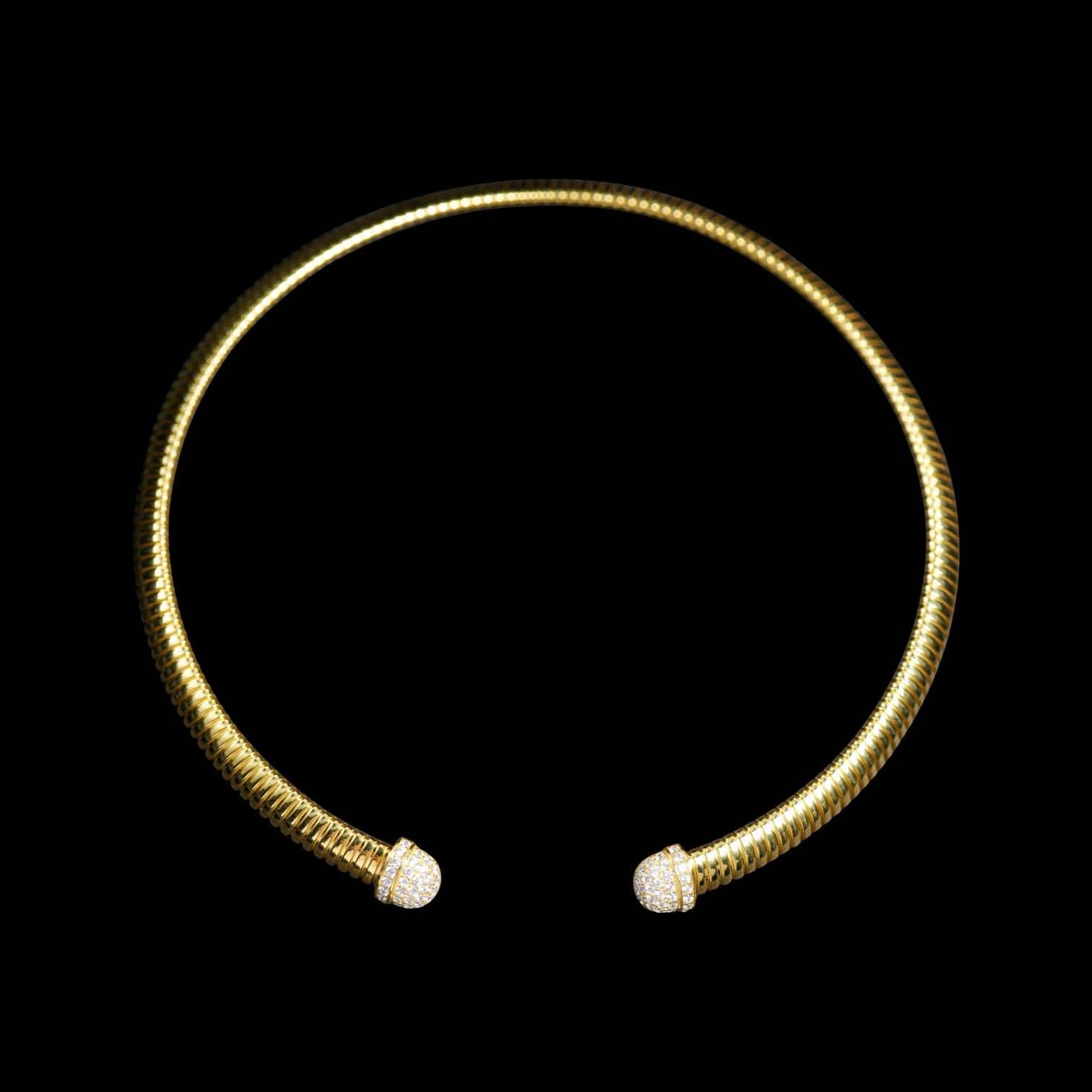 Luxury Promise Silver 925 Cuban Threaded Collar, Made in Italy 8mm 49.7g
