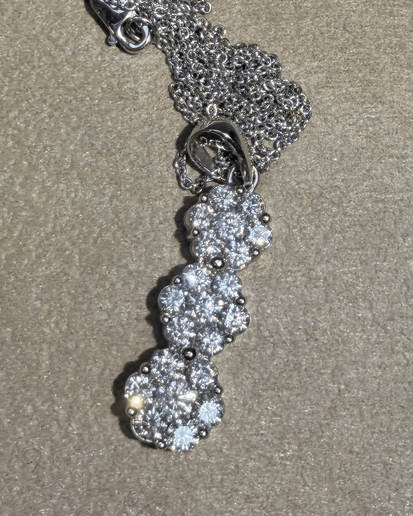 Luxury Promise Diamond Necklace in 18K / D2ct (46cm) PXPX JJC0582