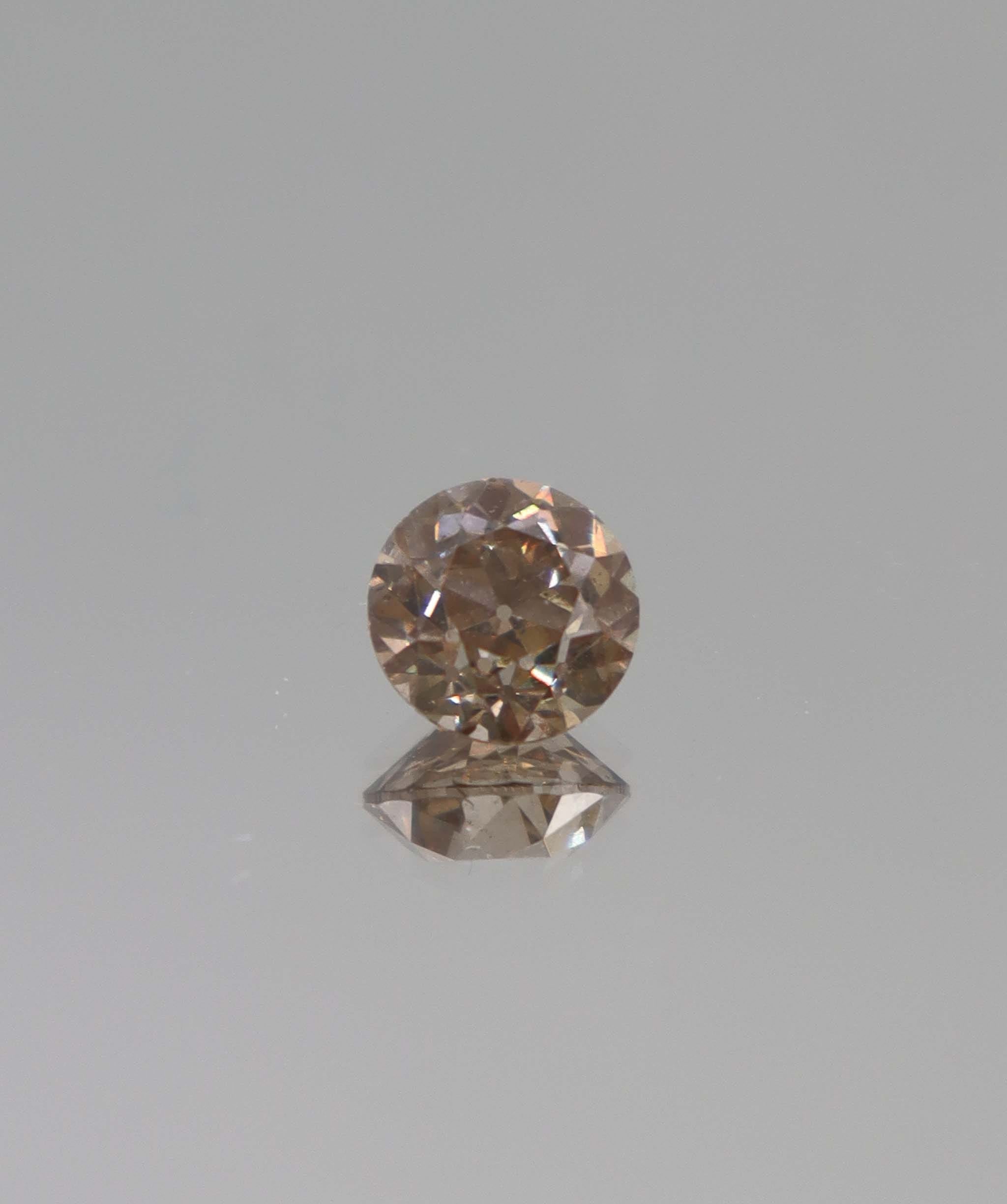 Luxury Promise 1.78ct bright pink roseglow euoropean old cut round diamond DXBCS4385