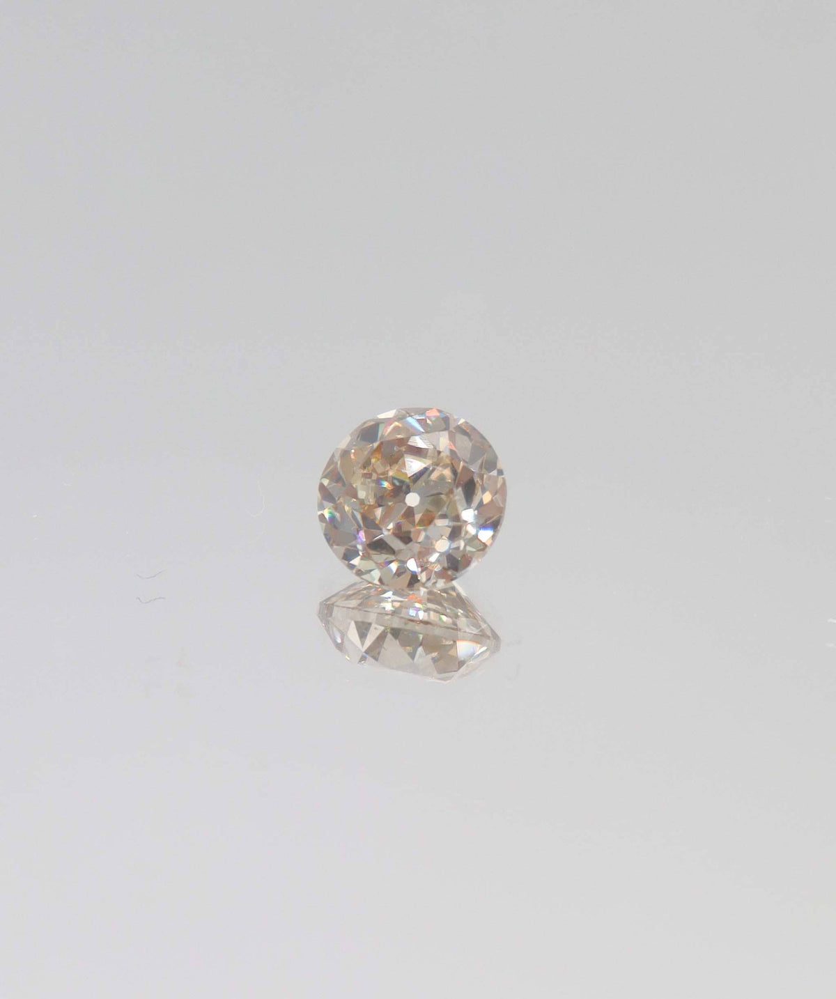 Luxury Promise 2.1ct roseflame-pink vs1 euoropean old cut round diamond DXBCS4366