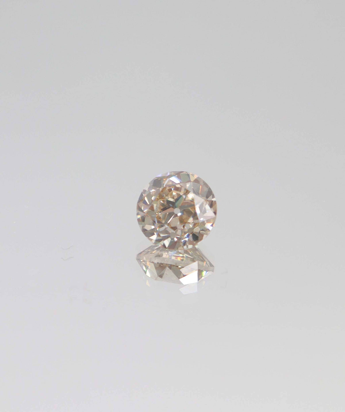 Luxury Promise 2.1ct roseflame-pink vs1 euoropean old cut round diamond DXBCS4366