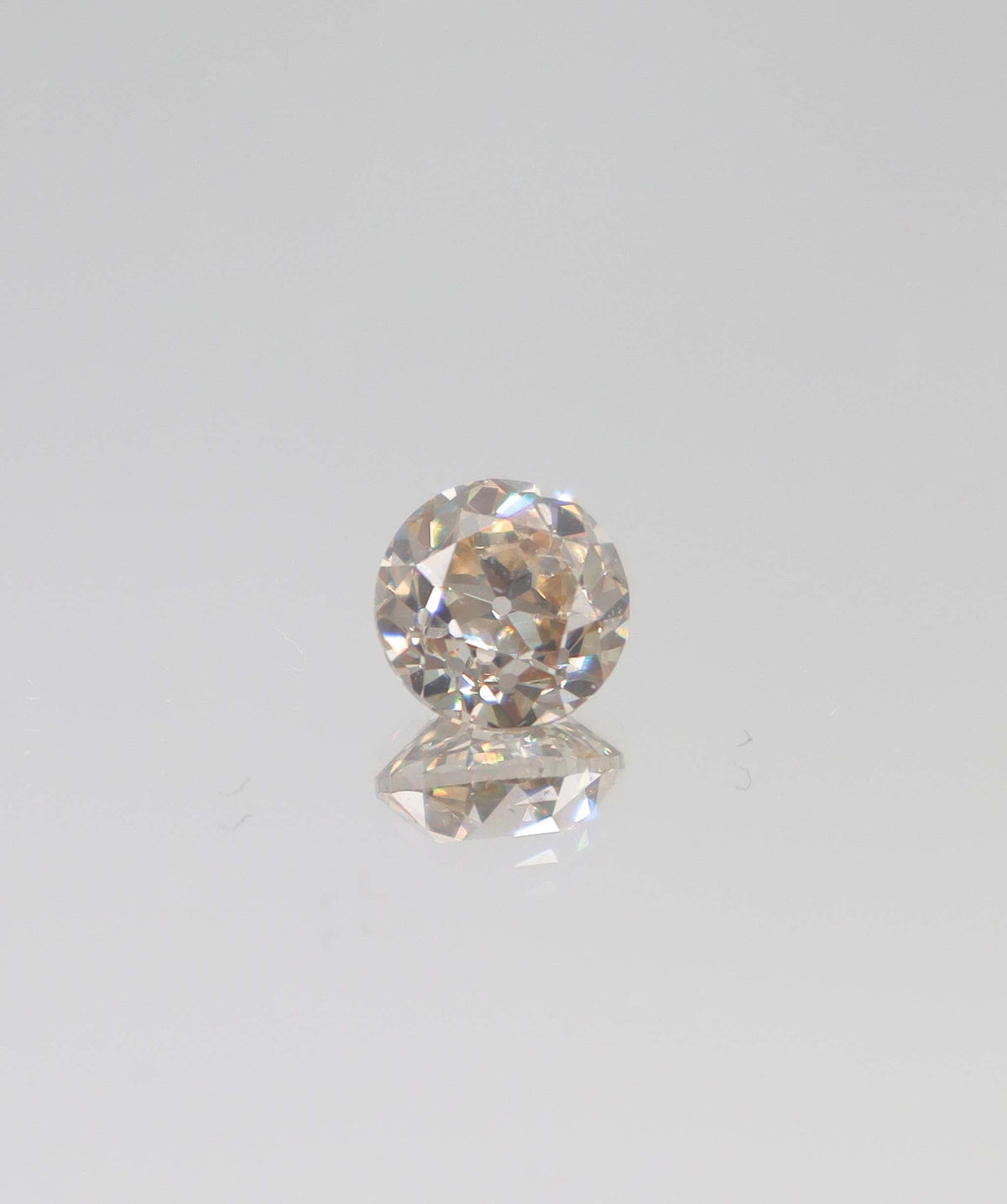 Luxury Promise 2.1ct roseflame-pink vs1 euoropean old cut round diamond DXBCS4366