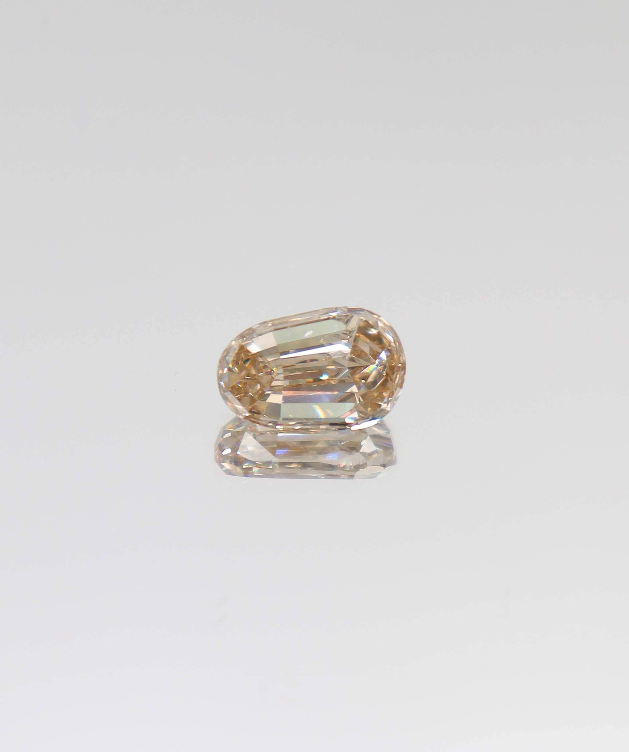 Luxury Promise 3.02ct intense roseglow pink very rare antique step-cut pear diamond DXBCS4372