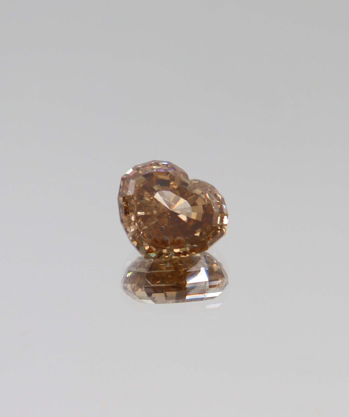 Luxury Promise 3.02ct purplish-orange antique heart-shape diamond DXBCS4378