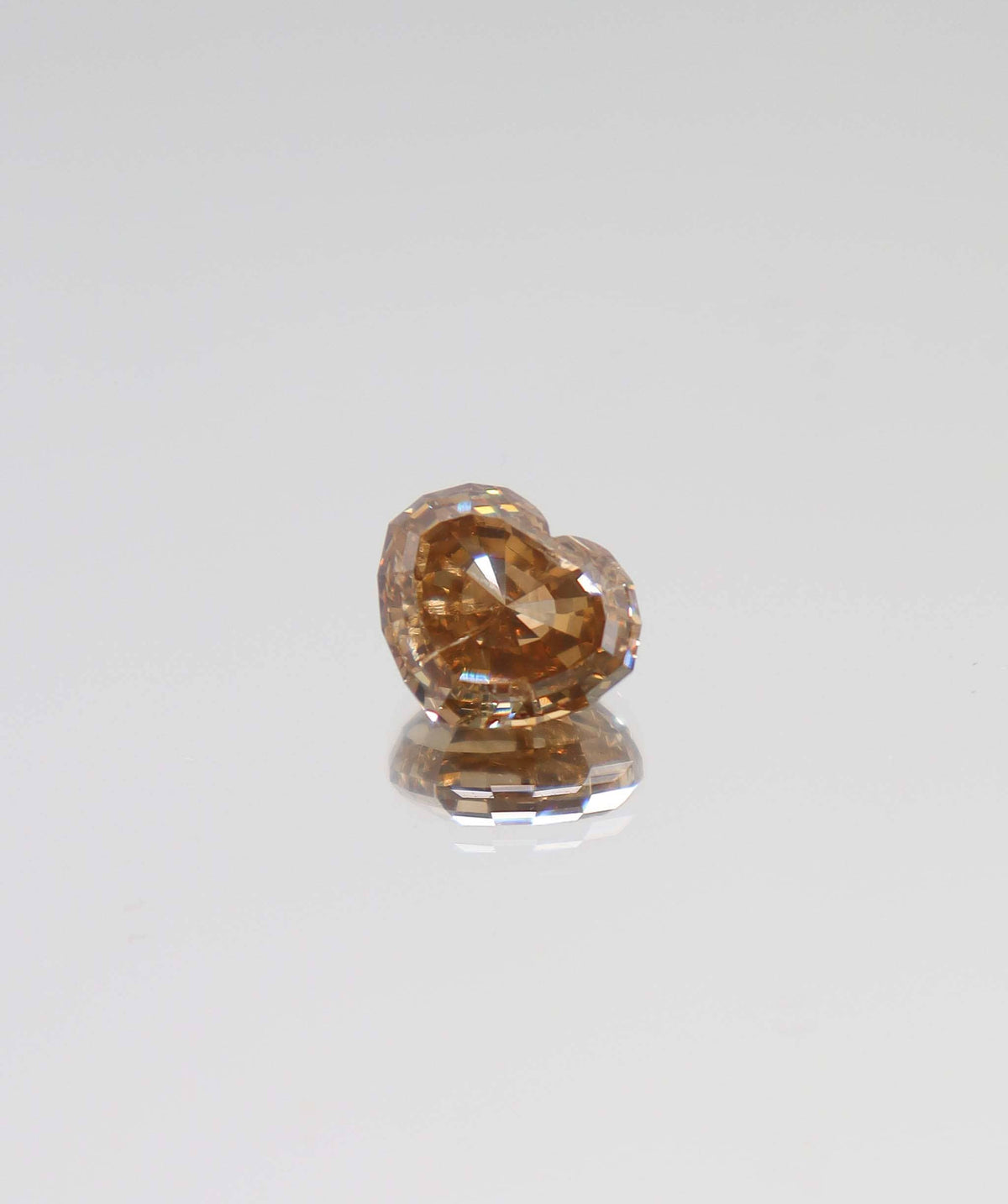 Luxury Promise 3.02ct purplish-orange antique heart-shape diamond DXBCS4378