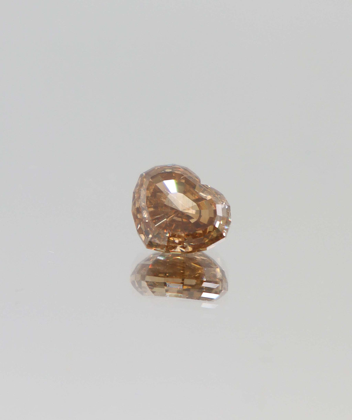 Luxury Promise 3.02ct purplish-orange antique heart-shape diamond DXBCS4378