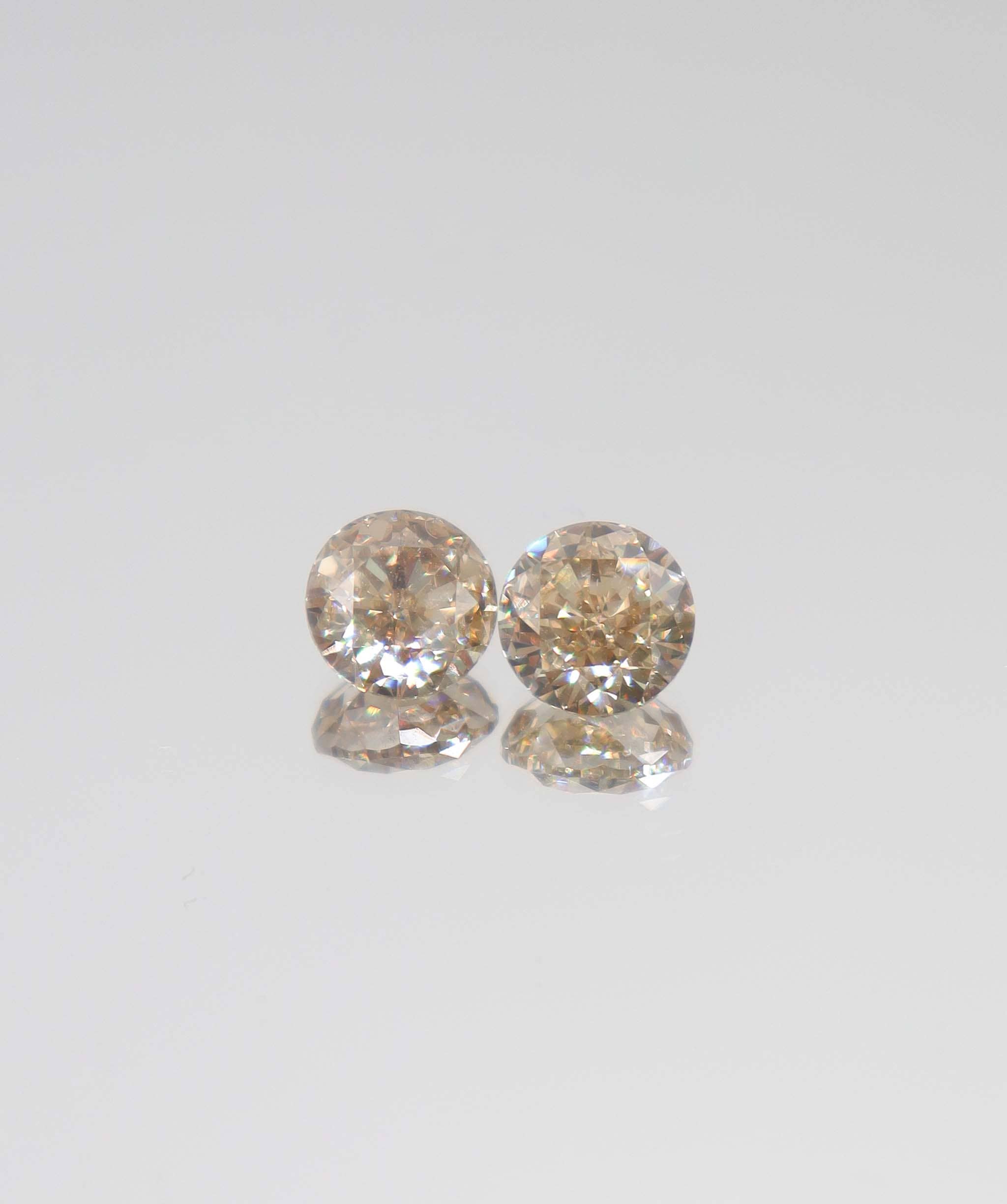 Luxury Promise 4.24ct roseglow pink round rose-flower oldcut diamond DXBCS4373