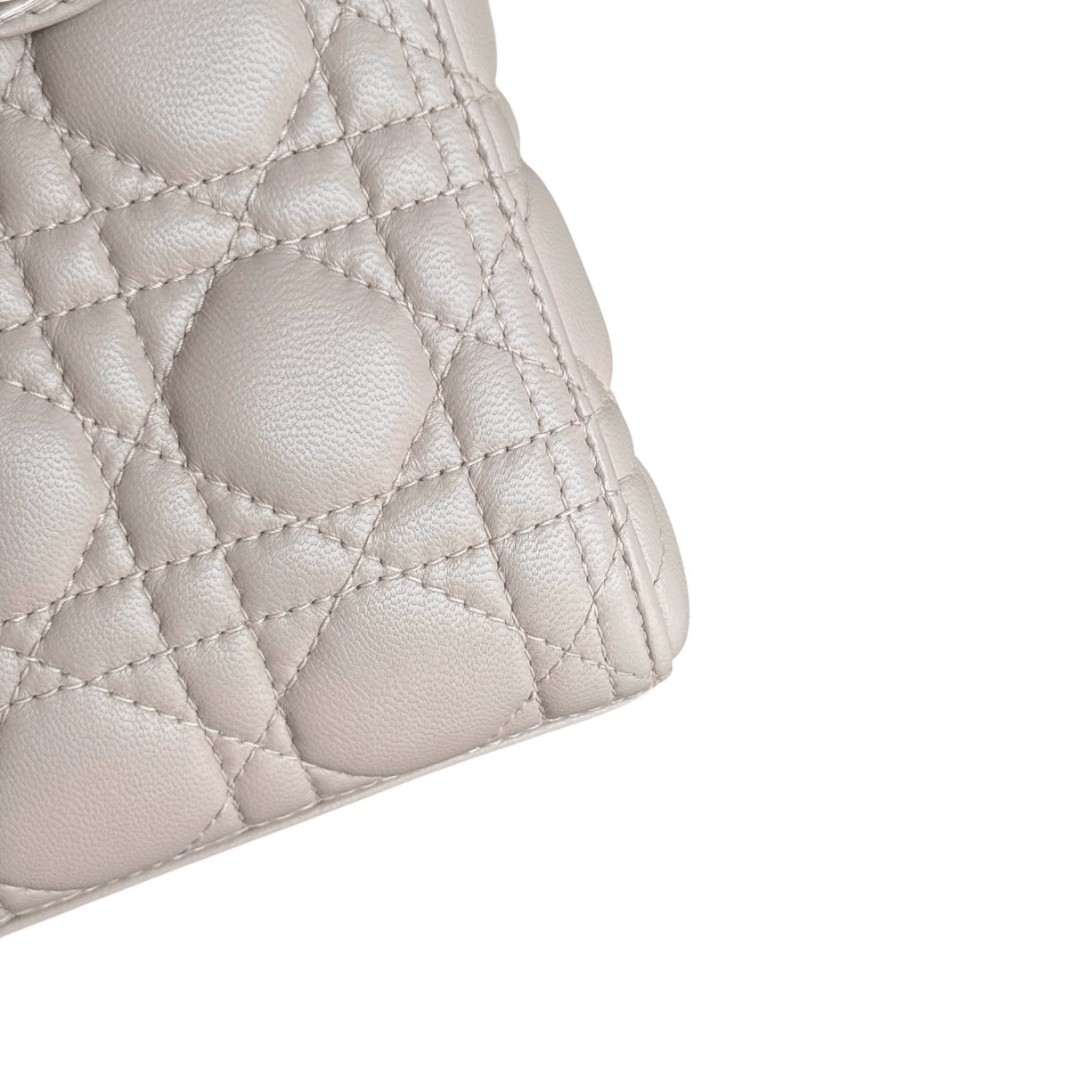 Luxury Promise Dior Lady Medium Cannage Lambskin Light Pink Gold Hardware
