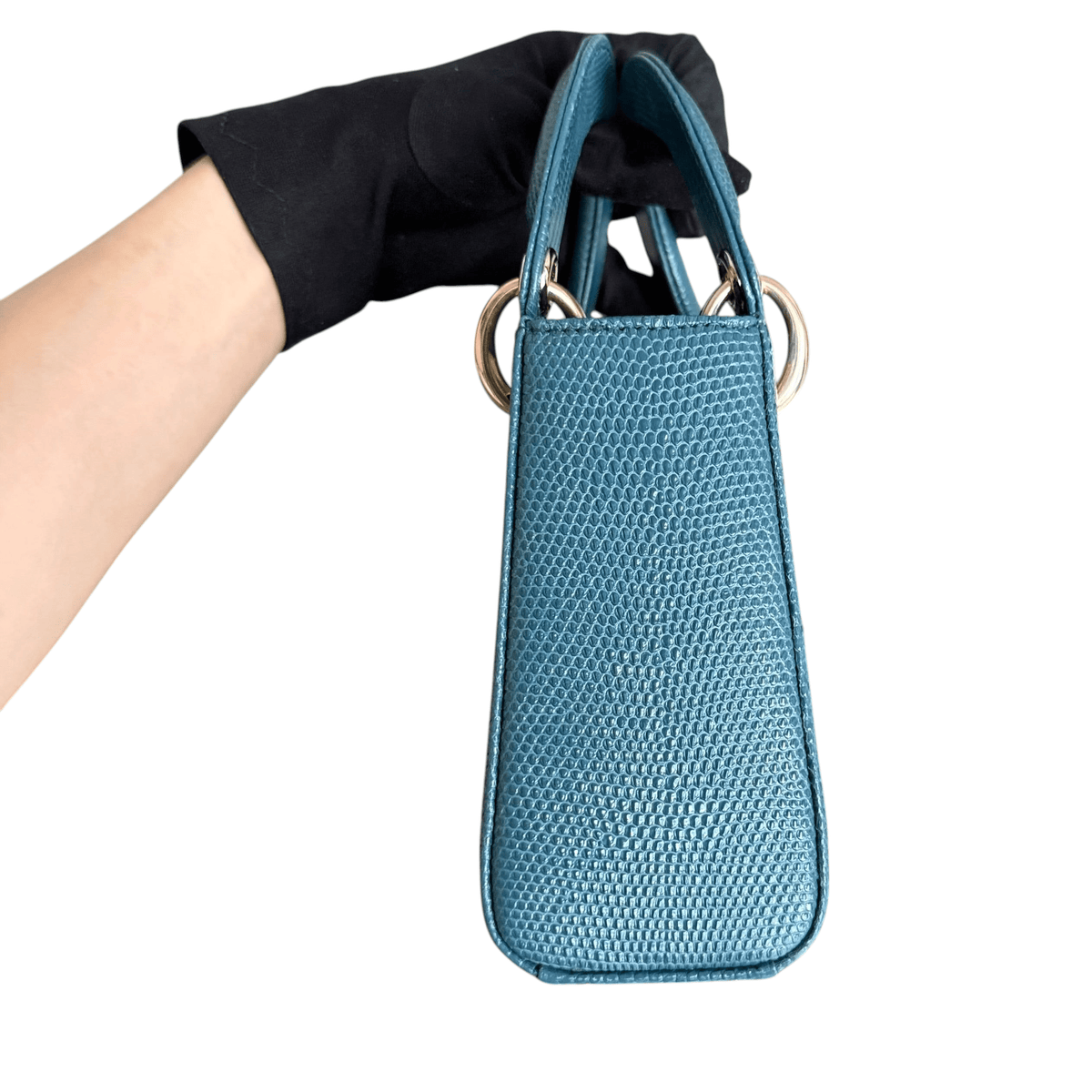 Luxury Promise Dior Lady Mini - Exotic Lizard Gold Hardware