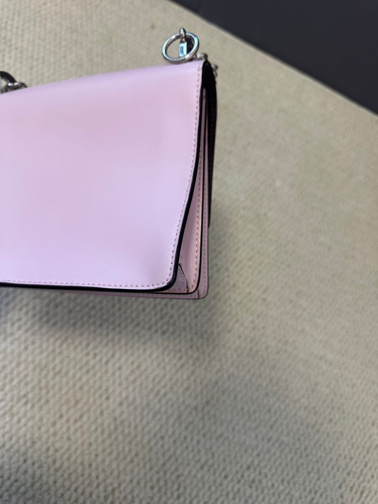 Luxury Promise Fendi Kan I Small Light Pink Leather Shoulder Bag