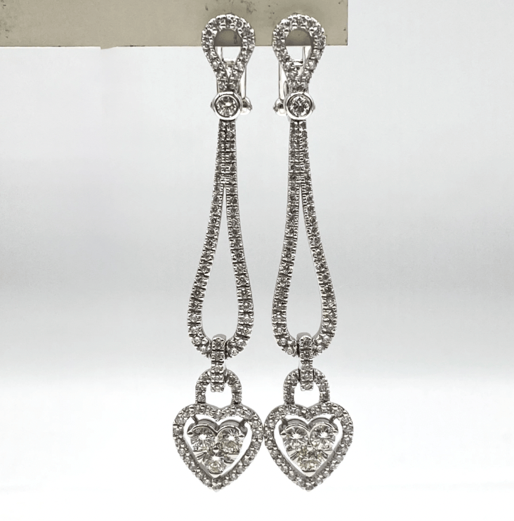Luxury Promise 18K/750 Diamond Earrings, D2.87, 18g 53637