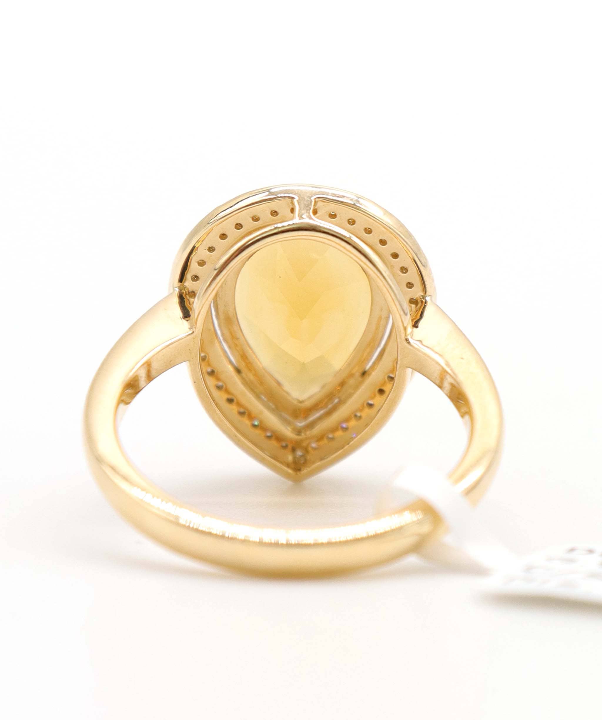 Luxury Promise 3.53ct Citrine Diamond Ring in 18K Rose Gold DXBCS5092