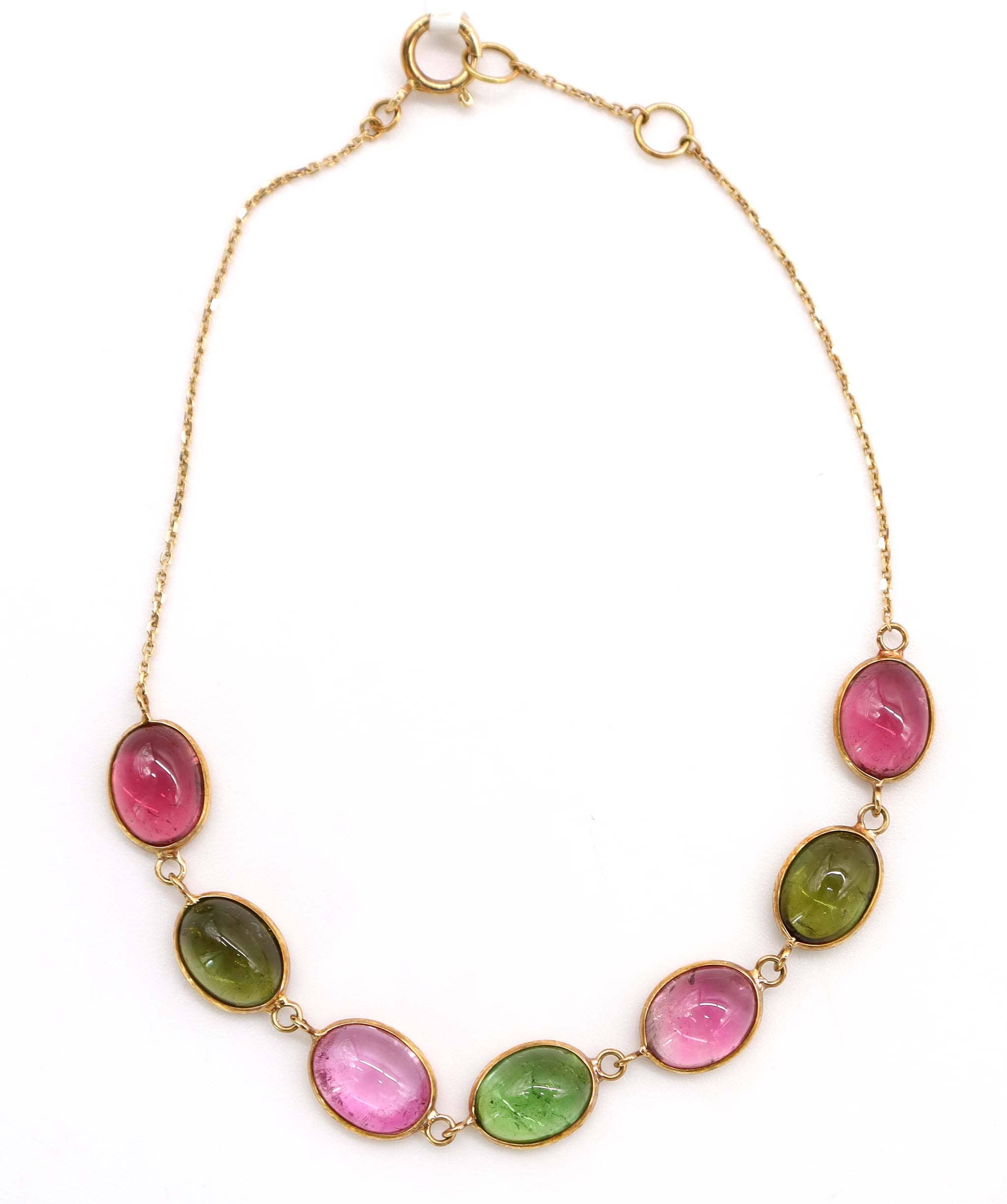 Luxury Promise 9.95ct Multi Colour Tourmaline Bracelet in 18K Yellow Gold DXBCS5099