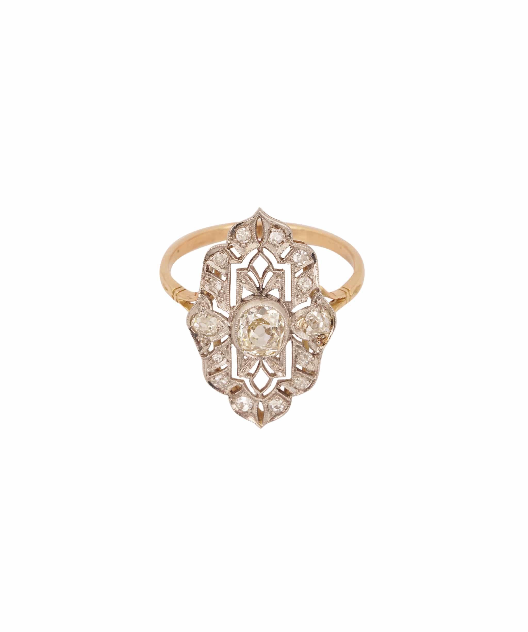 Luxury Promise Art Deco Marquise Shaped Diamond Ring WA90861