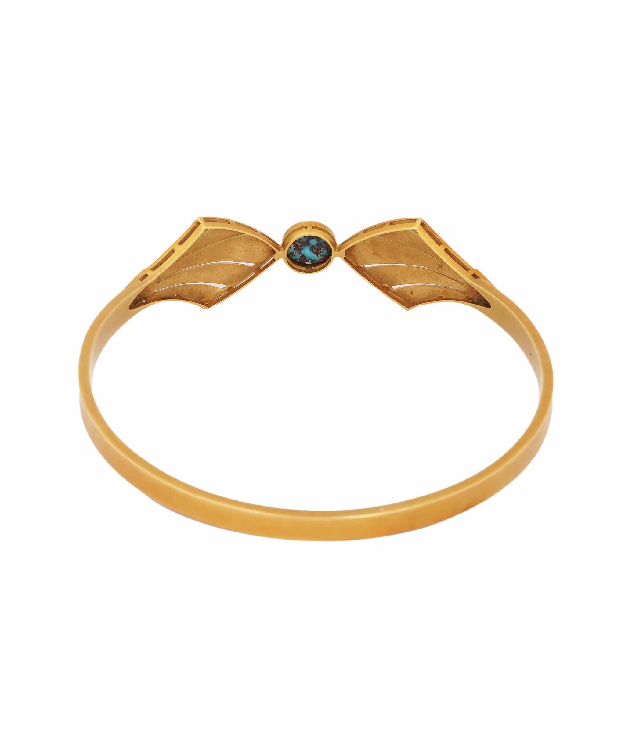 Luxury Promise Art Nouveau Style Turquoise Bangle WA25374