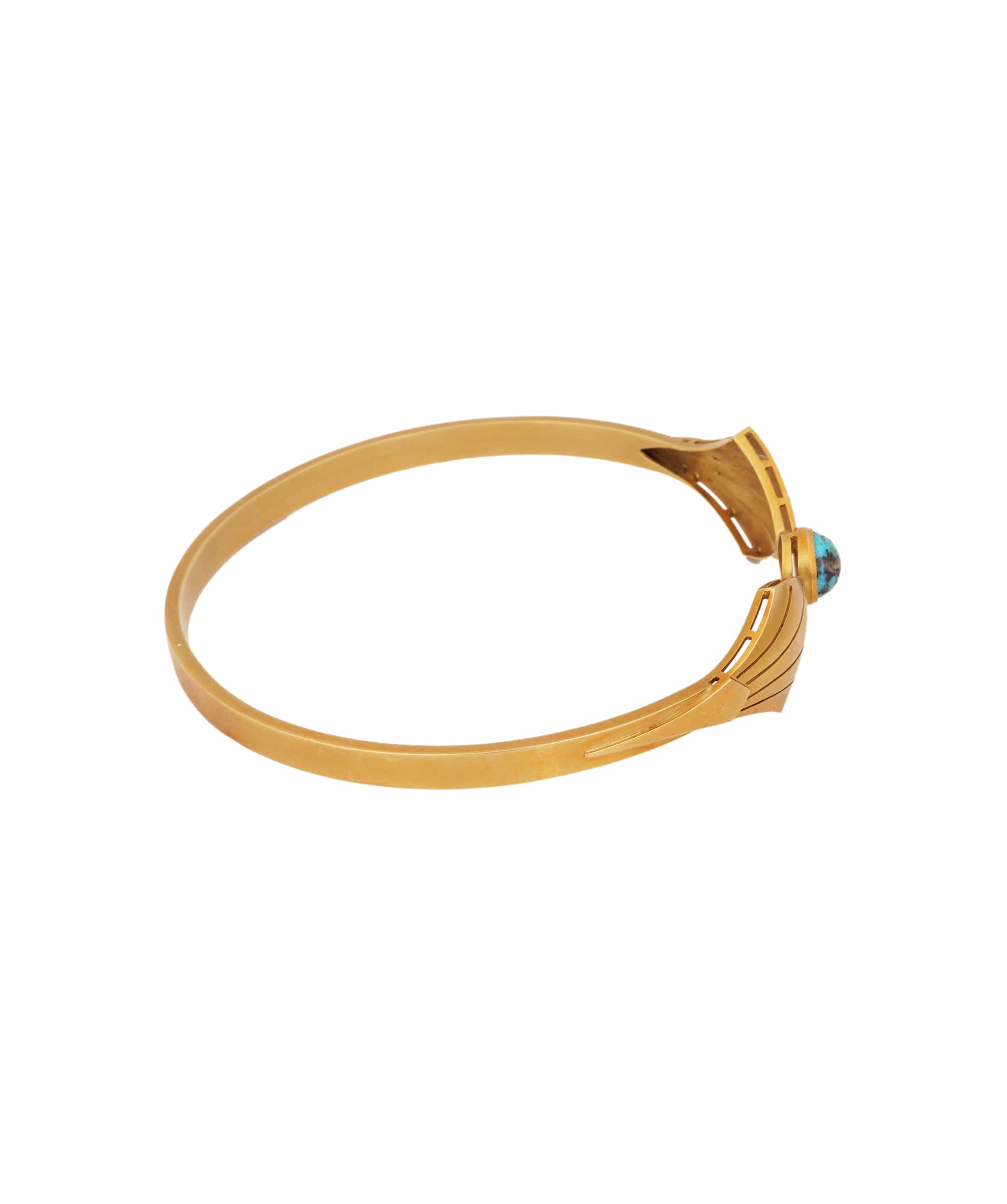 Luxury Promise Art Nouveau Style Turquoise Bangle WA25374